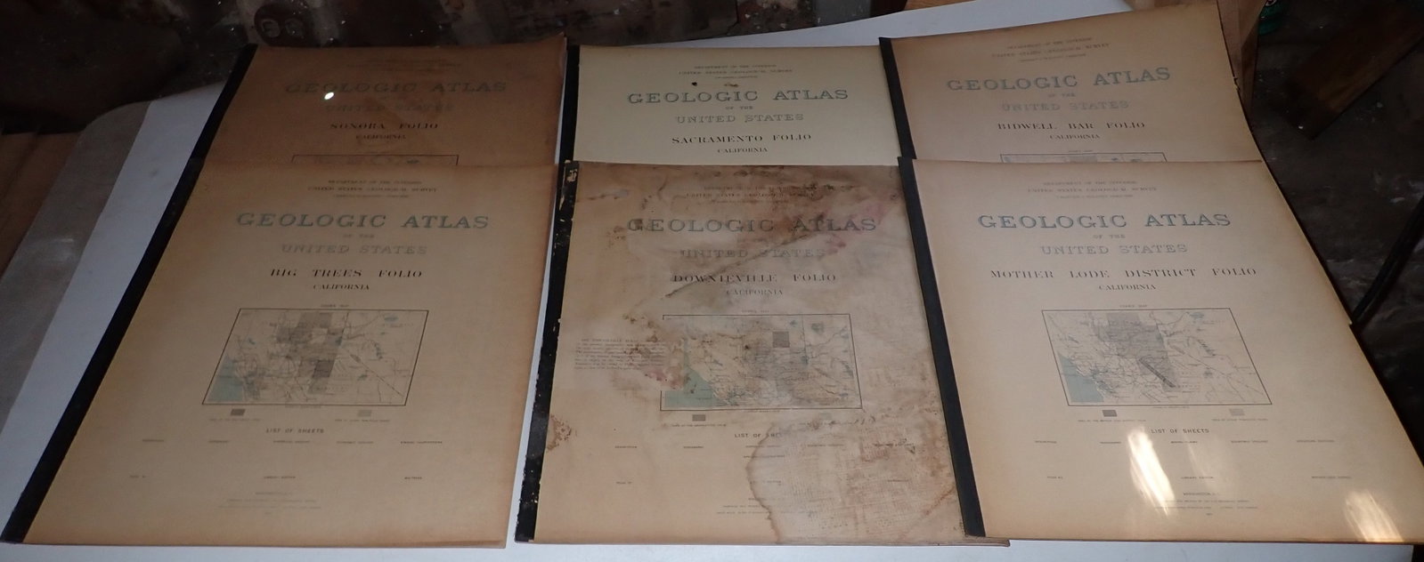 1894 - 1900 California Geologic Atlas's: Getting all 6
