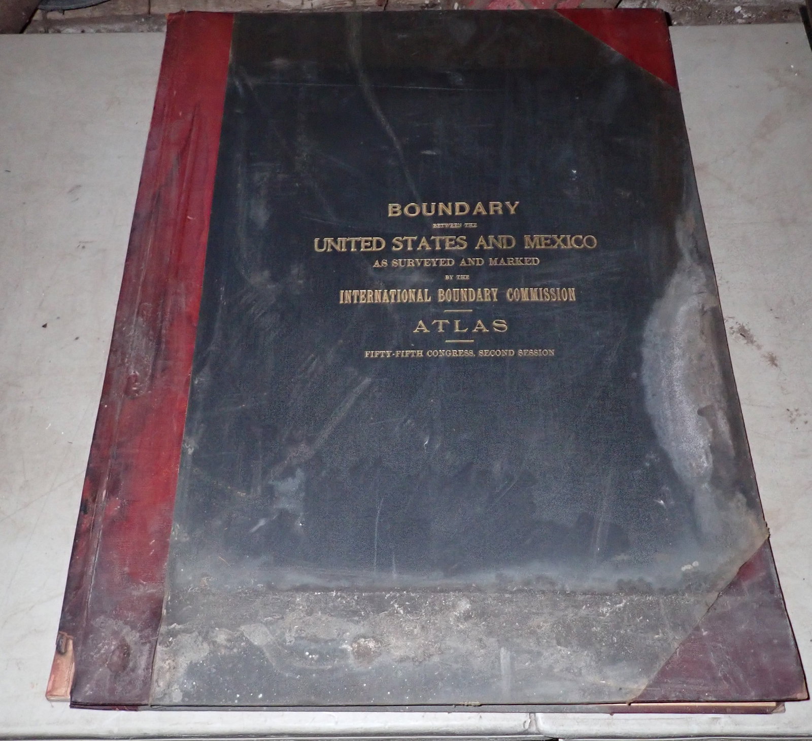 1889 Boundry United States & Mexico Atlas: Atlas