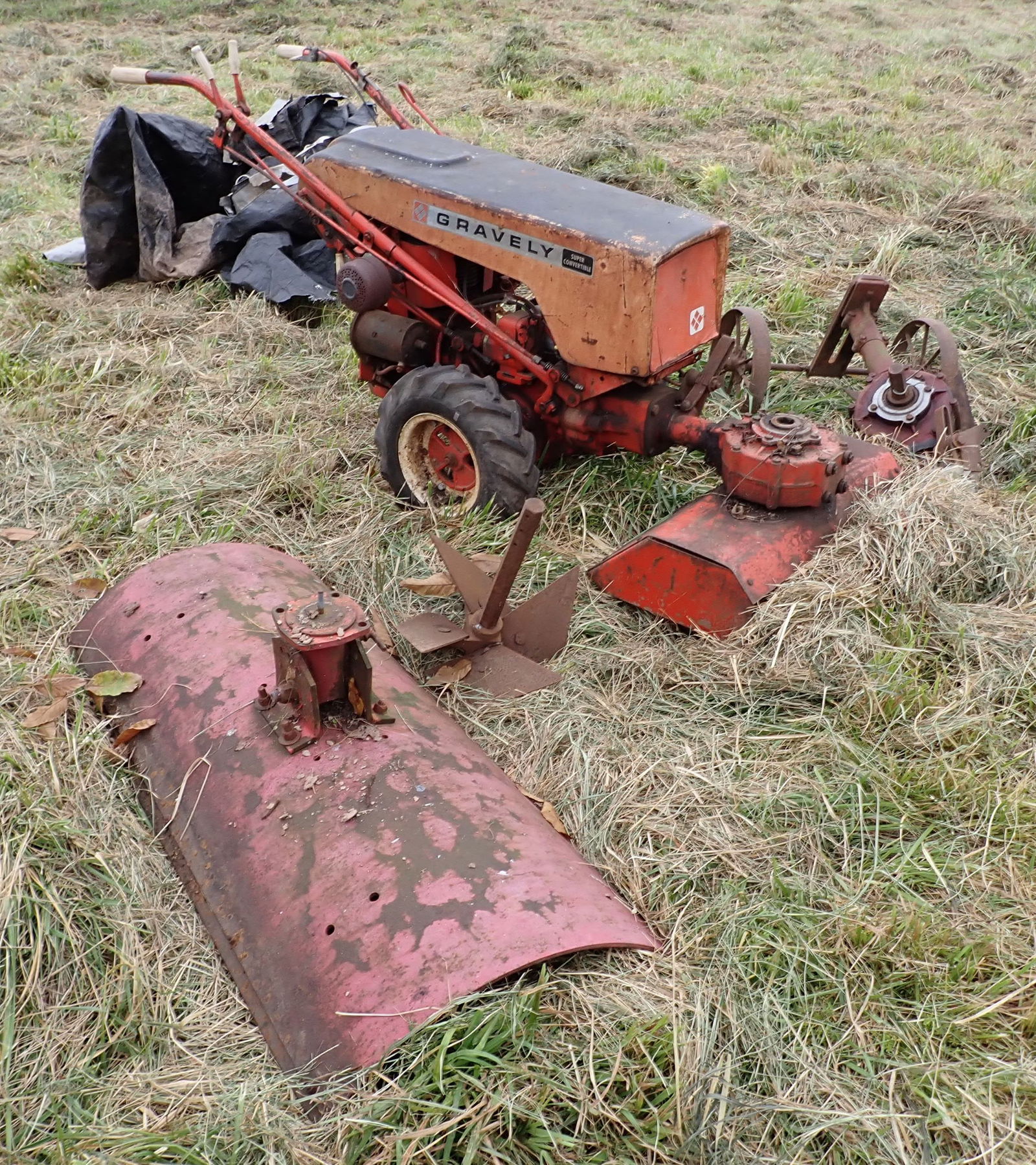 Gravely Super Convertible w/ Tiller Rotary Hoe & Plow (1 of 9)