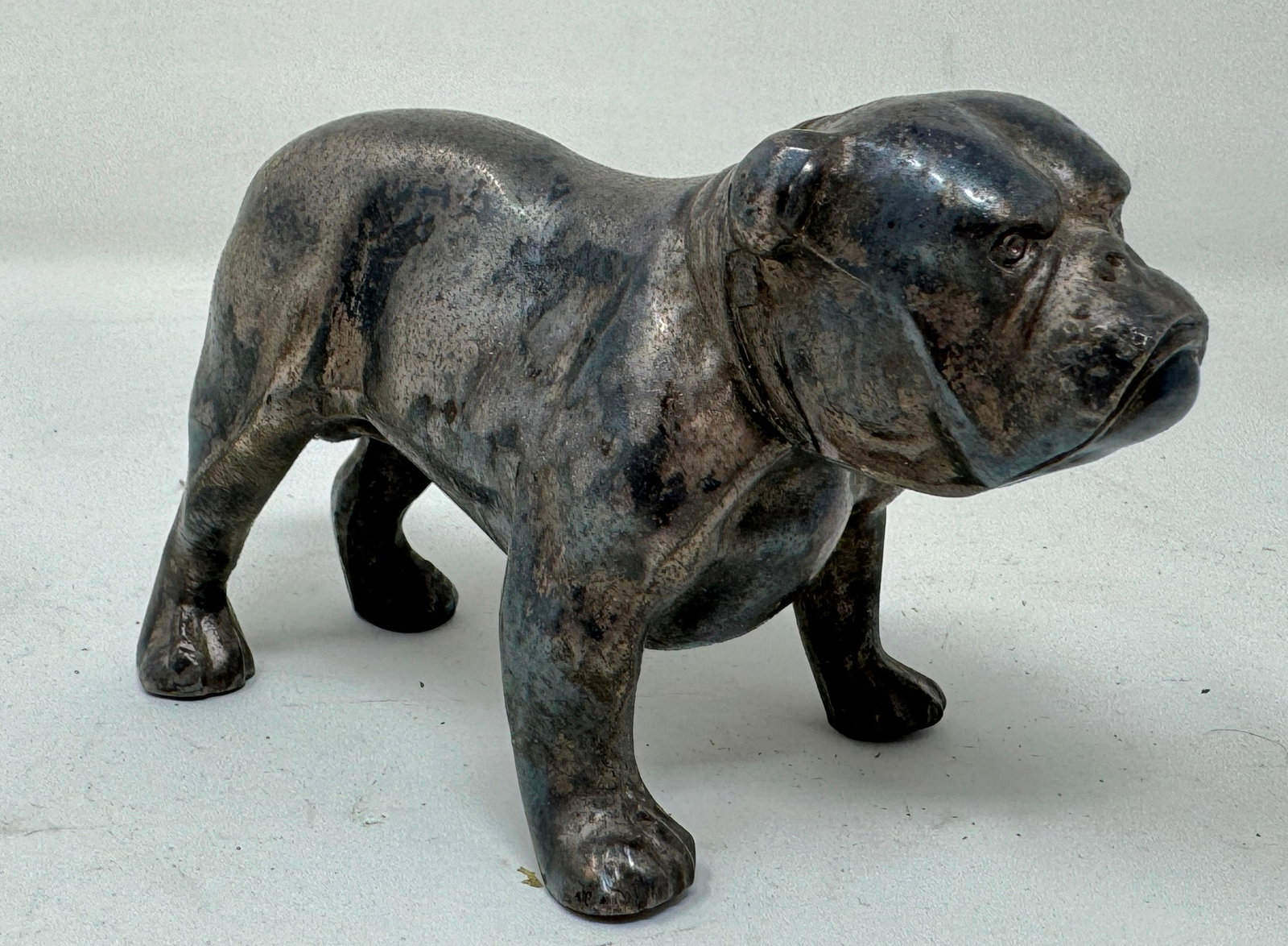 Mack Bulldog: Approx 4 3/4" x 3 1/8" tall. Possibly made out of brass