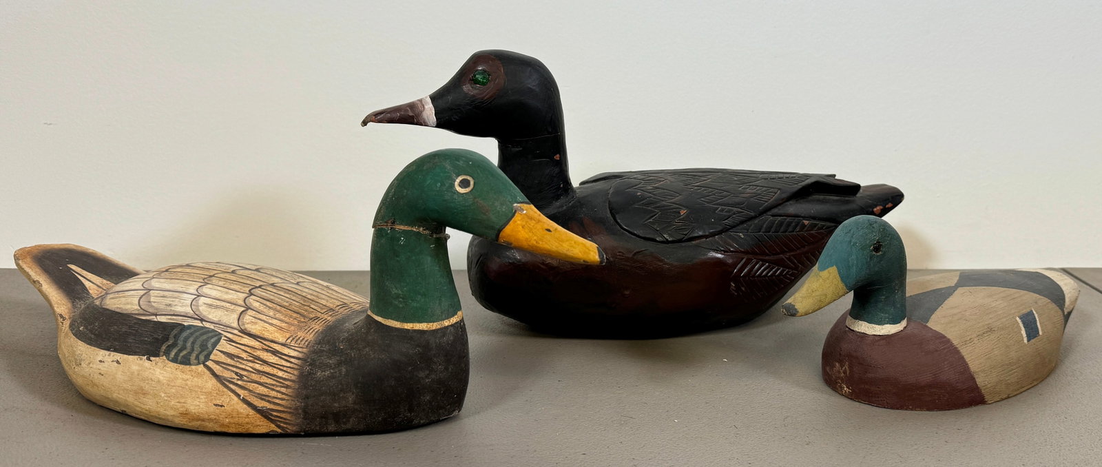 3 Duck Decoys: Longest is apprx 13 3/4"