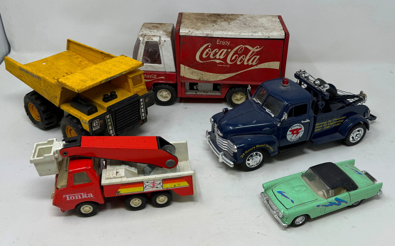 Buddy L Coke Mini Tonka Bucket Remco Dump Trucks