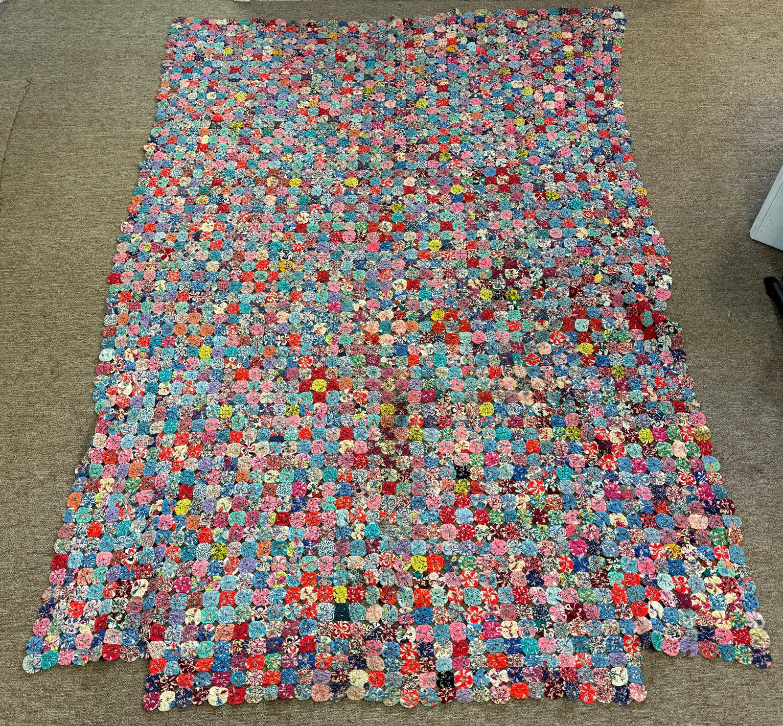 Antique Quilt Top: Approx 57" x 75"