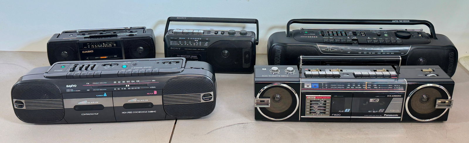 Panasonic FW20 Sanyo Sony Casio Stereos (1 of 5)