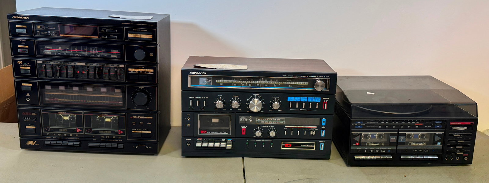 Soundesign Stereos incl 5958: If being shipped, please contact The Local UPS Store BEFORE bidding, to get a shipping quote. Their number is (908)213-6838 & select option 5. Or email store5528@theupsstore.com.