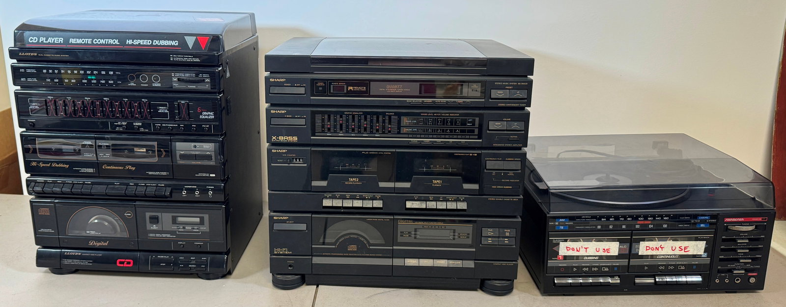 Lloyd's Sharp Soundesign Stereos: NO shipping
