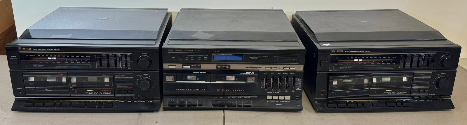 3 Fisher Stereos: NO shipping