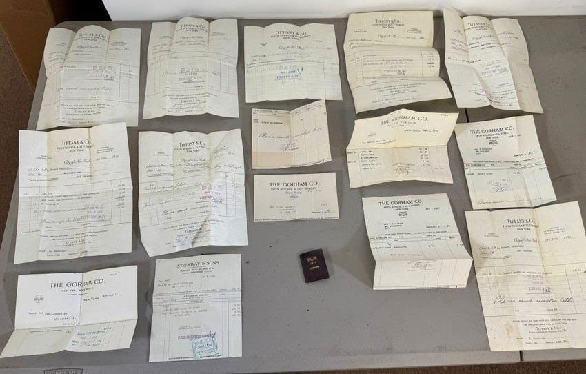 Tiffany & Co Bill Heads 1915 Gorham Calendar Book (1 of 8)