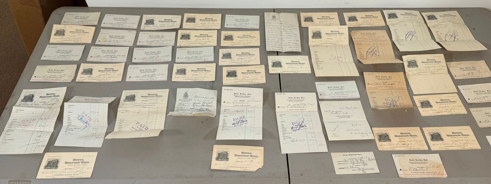 Hotel Bretton Hall Bill / Letter Heads Ephemora (1 of 14)