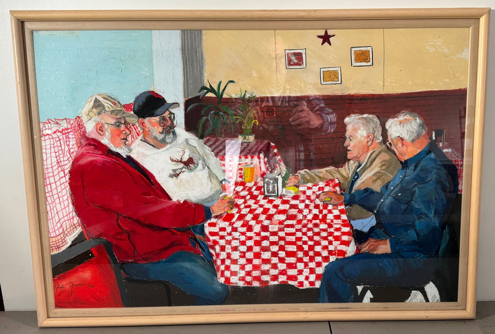 Rhoda Yanow Diner Pastel Art (1 of 4)