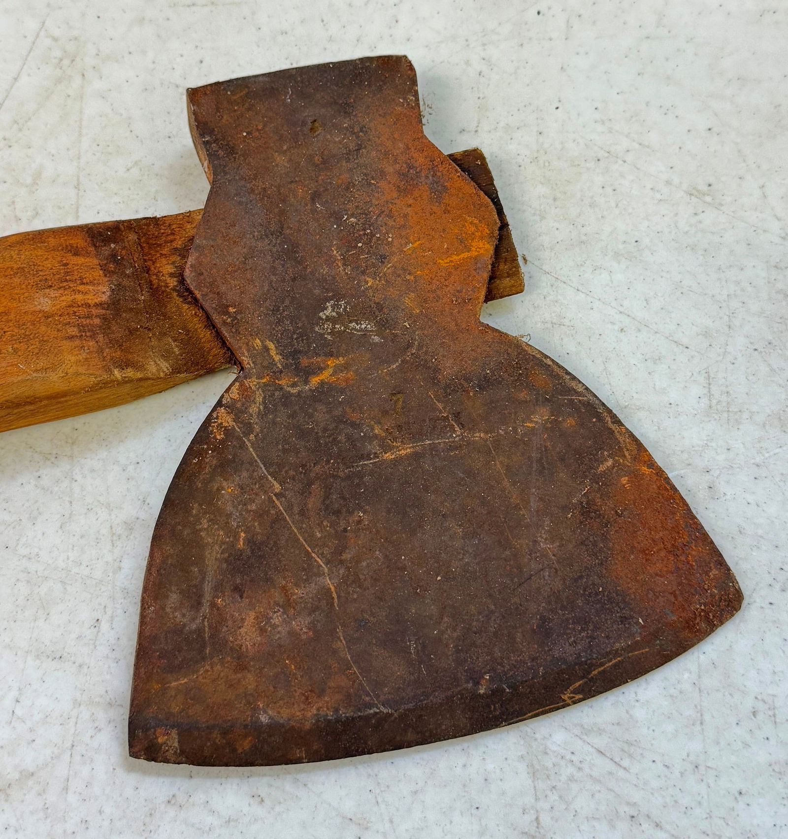 Ax: Approx 23 1/2" long. Head is approx 6 1/2" x 7 1/2".