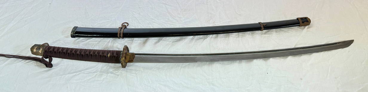 Infantry Officer Japanese Katana Samurai Sword: WWII Sword is approx 39 3/4"