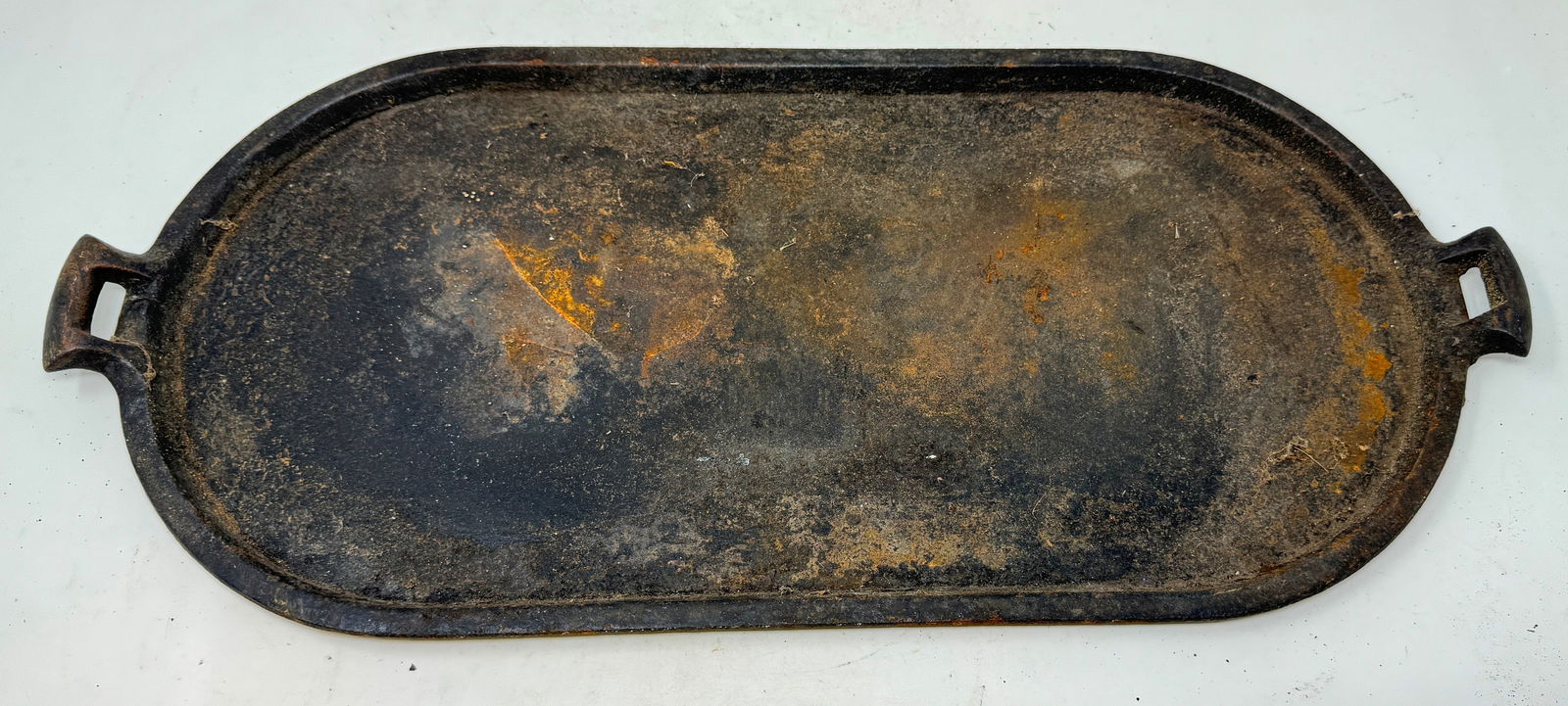 Cast Iron Griddle: Approx 10 1/4" x 22 1/4"