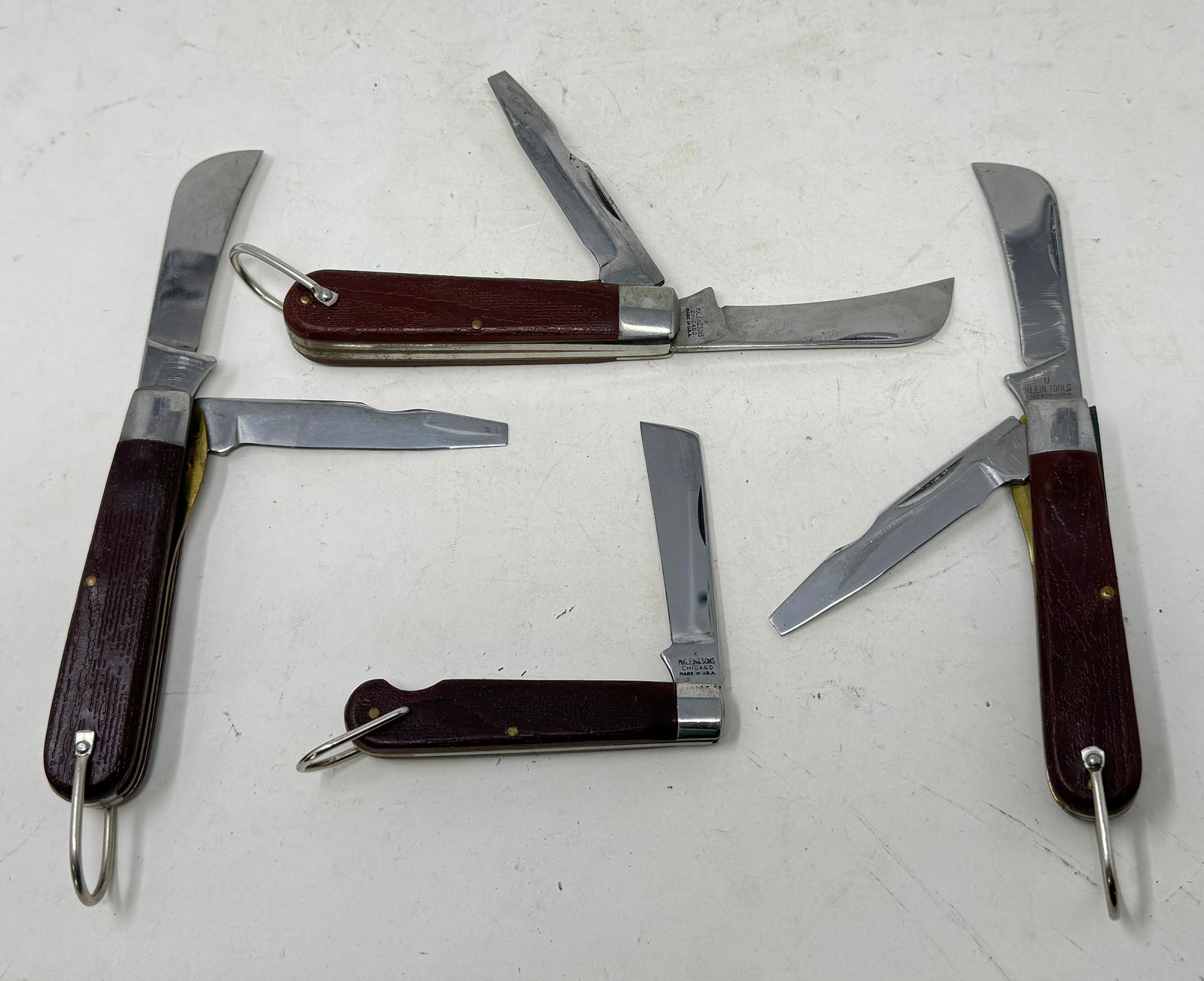 4 Klein Electricians Knives (1 of 1)