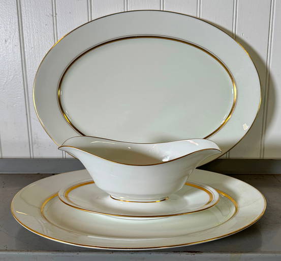 Oxford Andover China Platter Gravy & Underplate