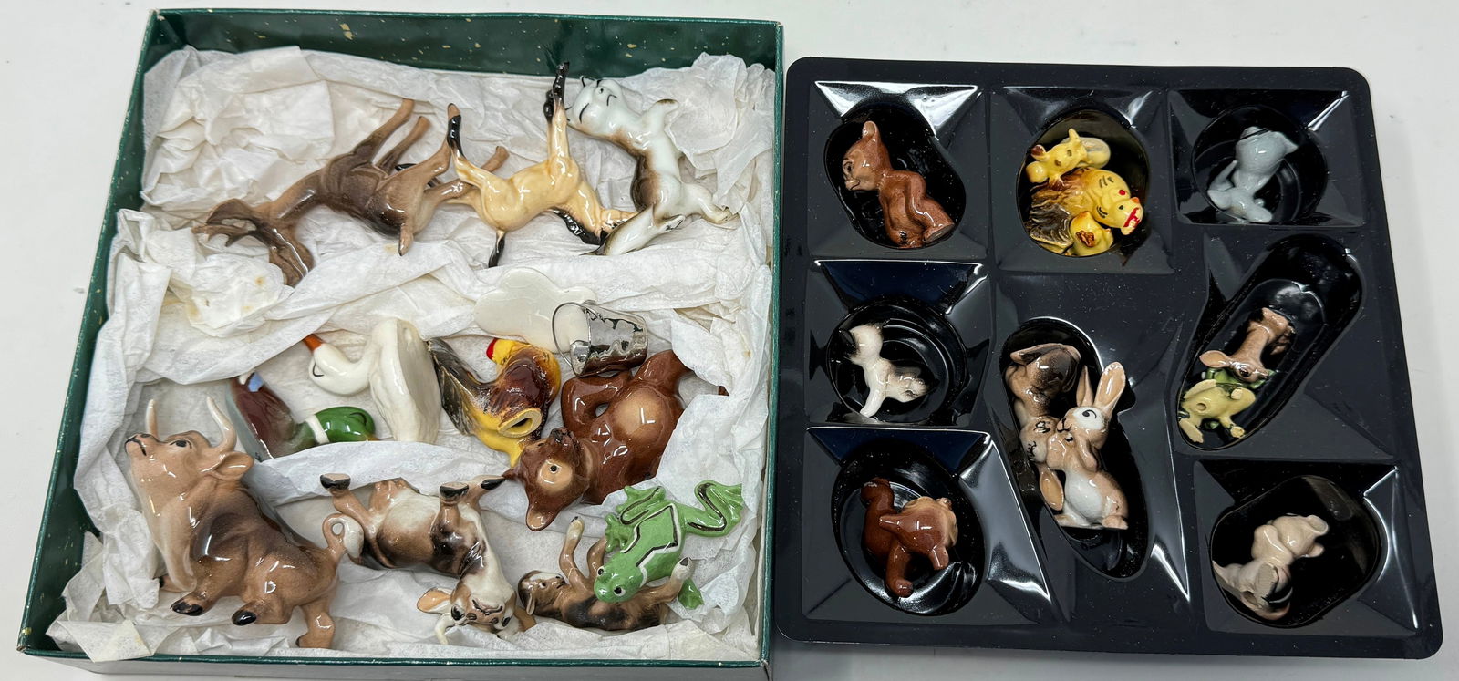 Miniature Animal Figurines Bulls Frog Deer Bear (1 of 3)