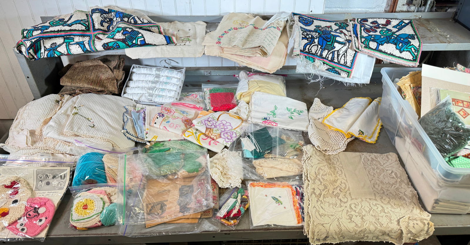 Needlepoints Material Handkerchiefs & Misc (1 of 10)