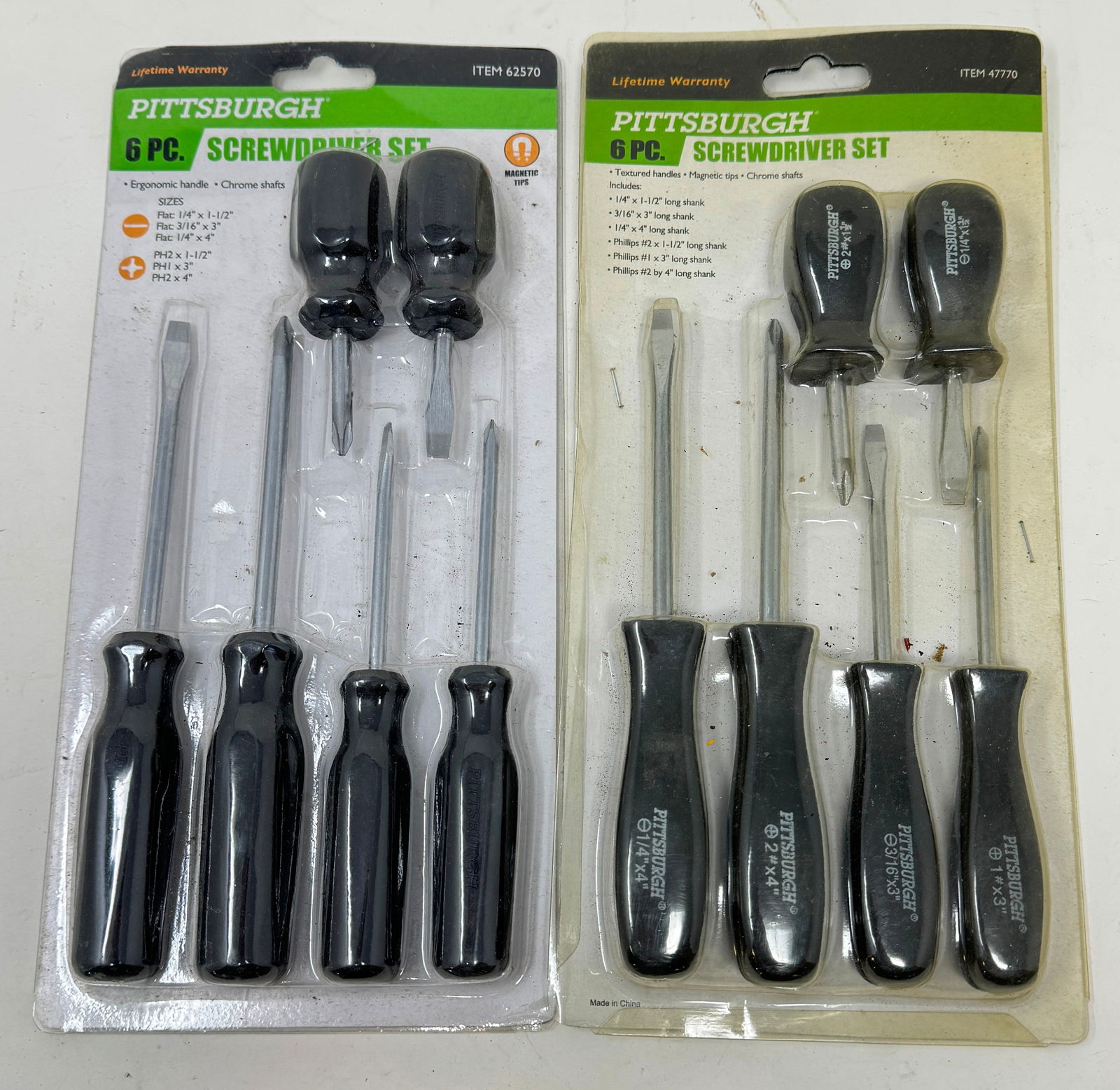 2 Pittsburgh 6pc Screwdriver Sets (1 of 1)