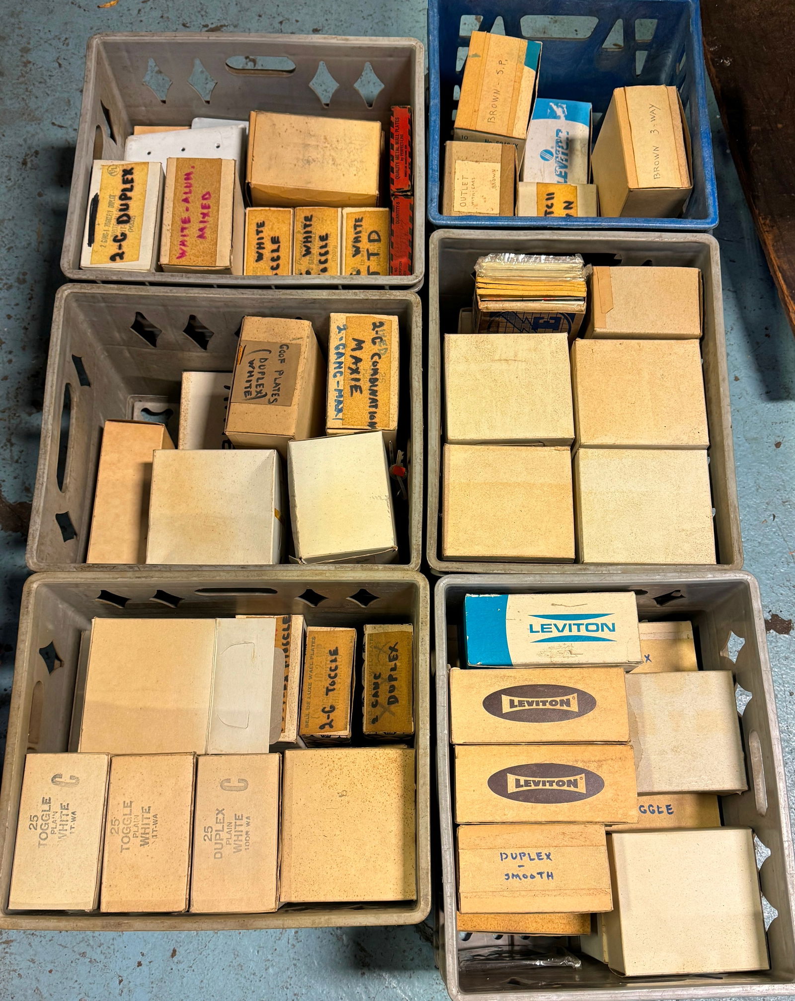 6 Crates of Switch Outlet Covers & Misc (1 of 5)