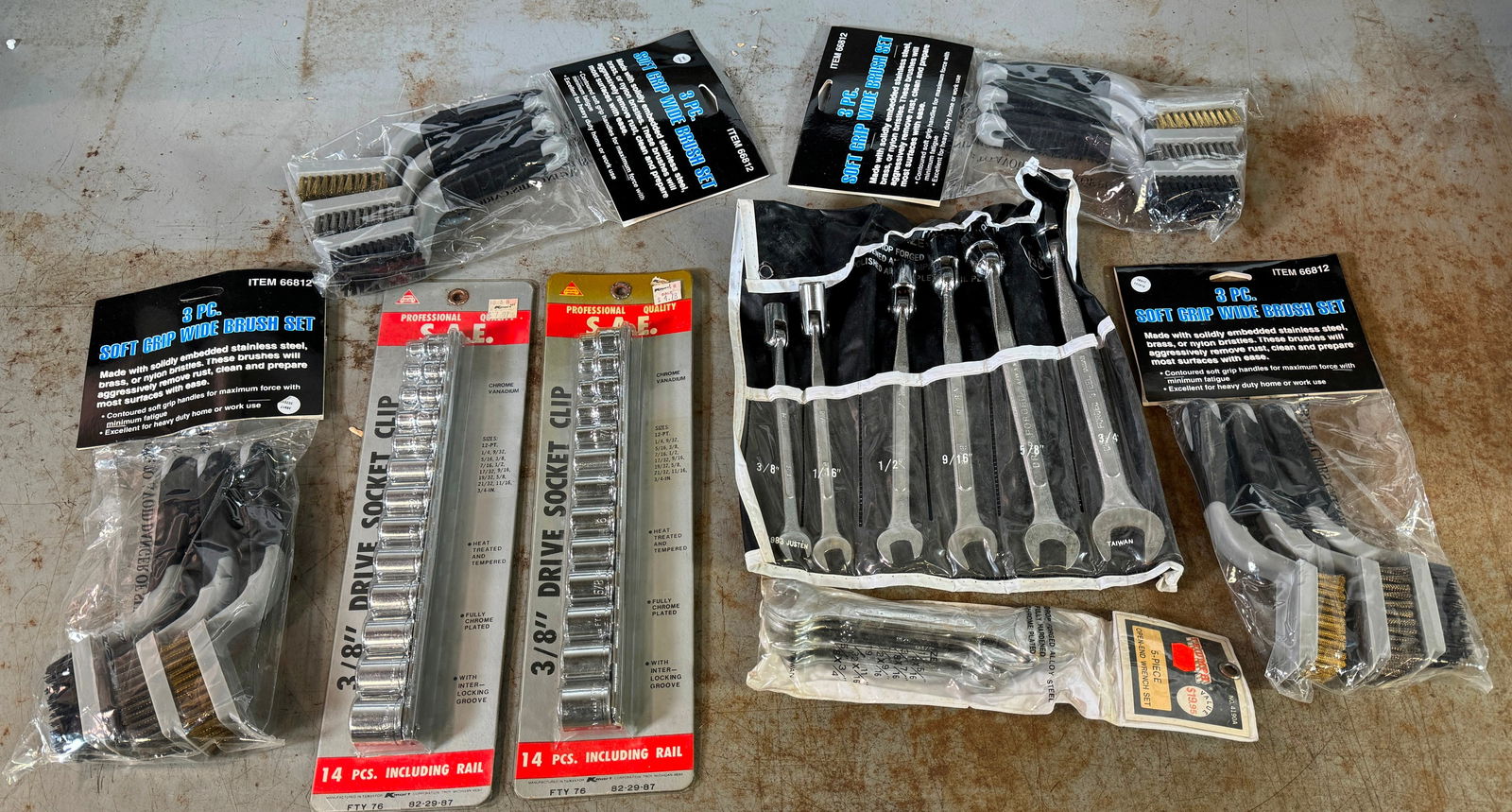 SAE Socket Wrench & Brush Sets (1 of 4)