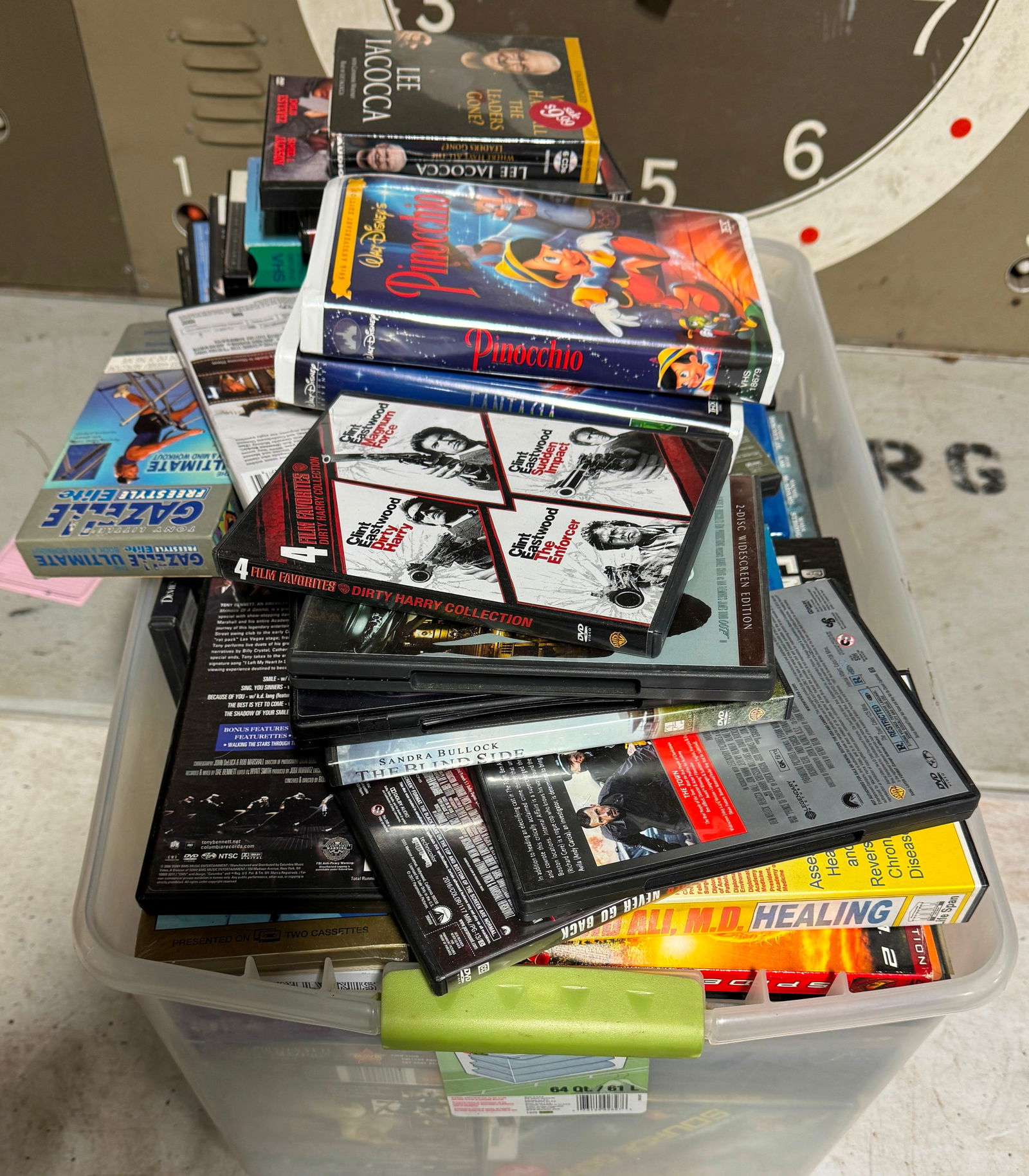 Tote Full of Cd's VHS Tapes (1 of 3)