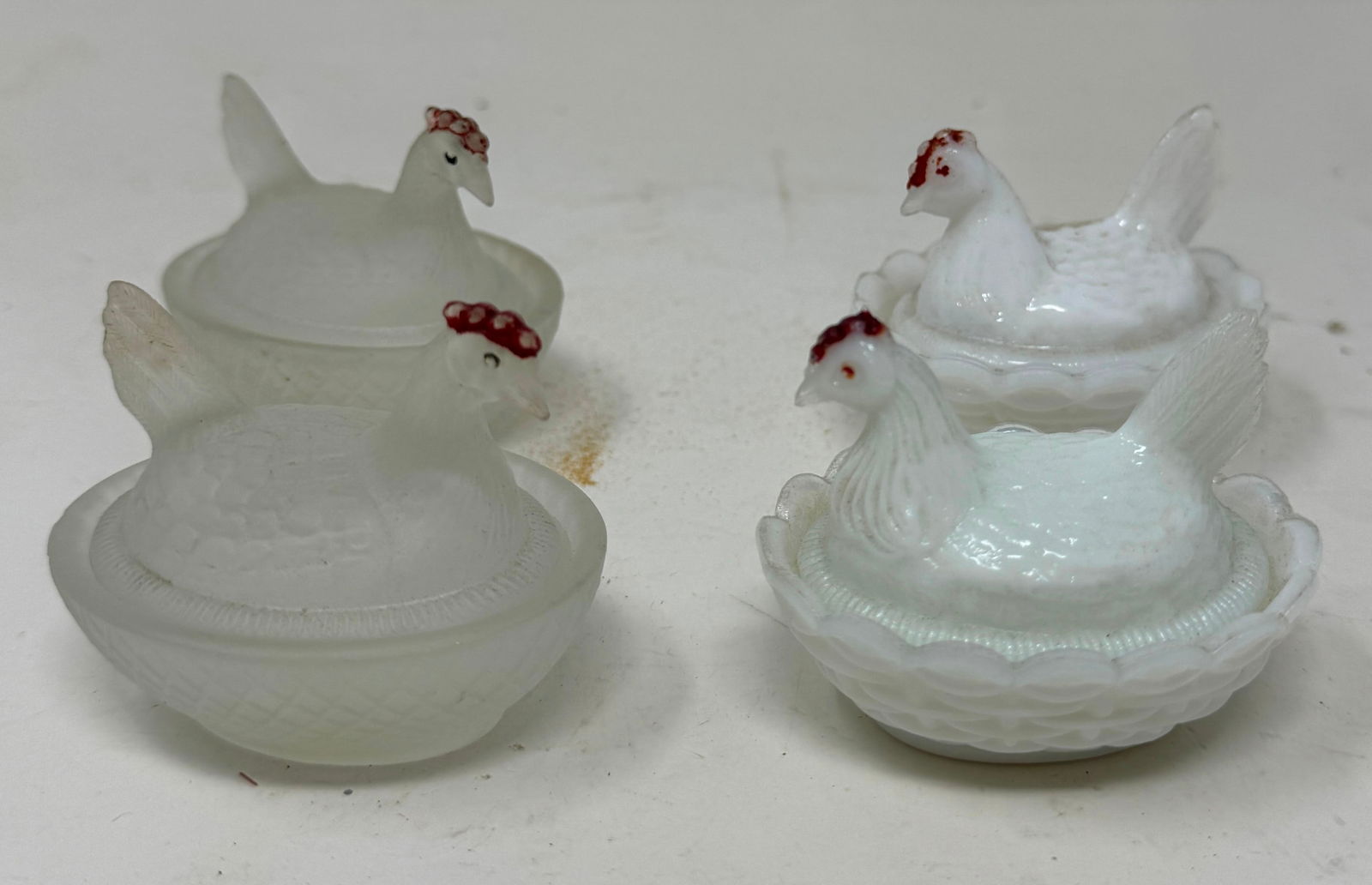 4 Miniature Hens on Nests (1 of 1)