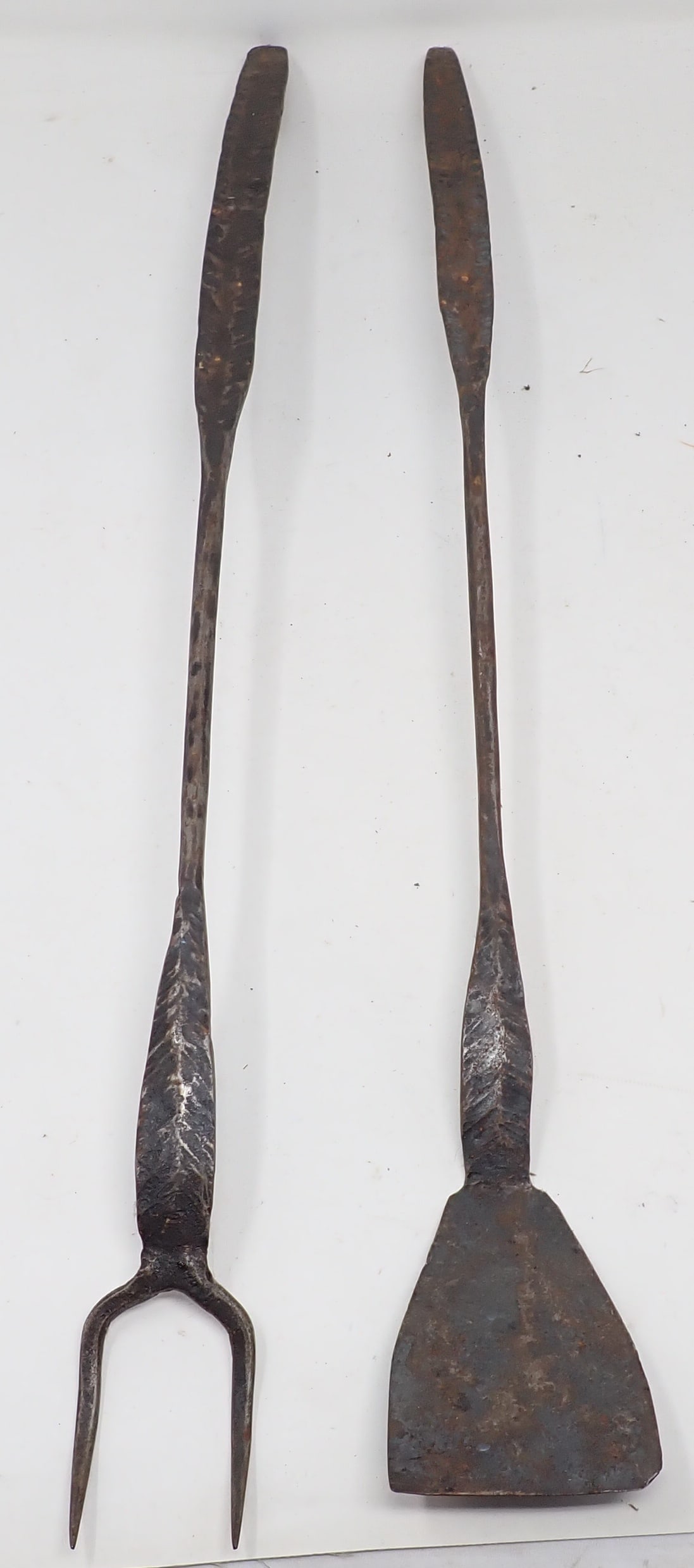 Wrought Iron Butcher Fork & Piel Signed RT (1 of 8)