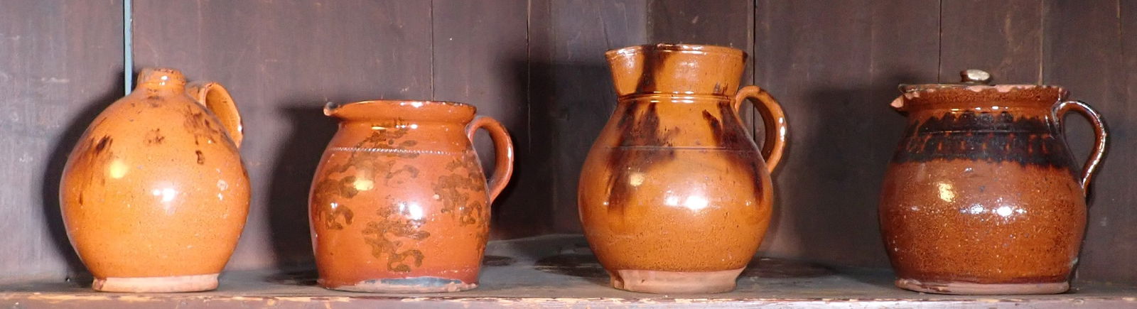 Redware Pitchers & Jug (1 of 8)