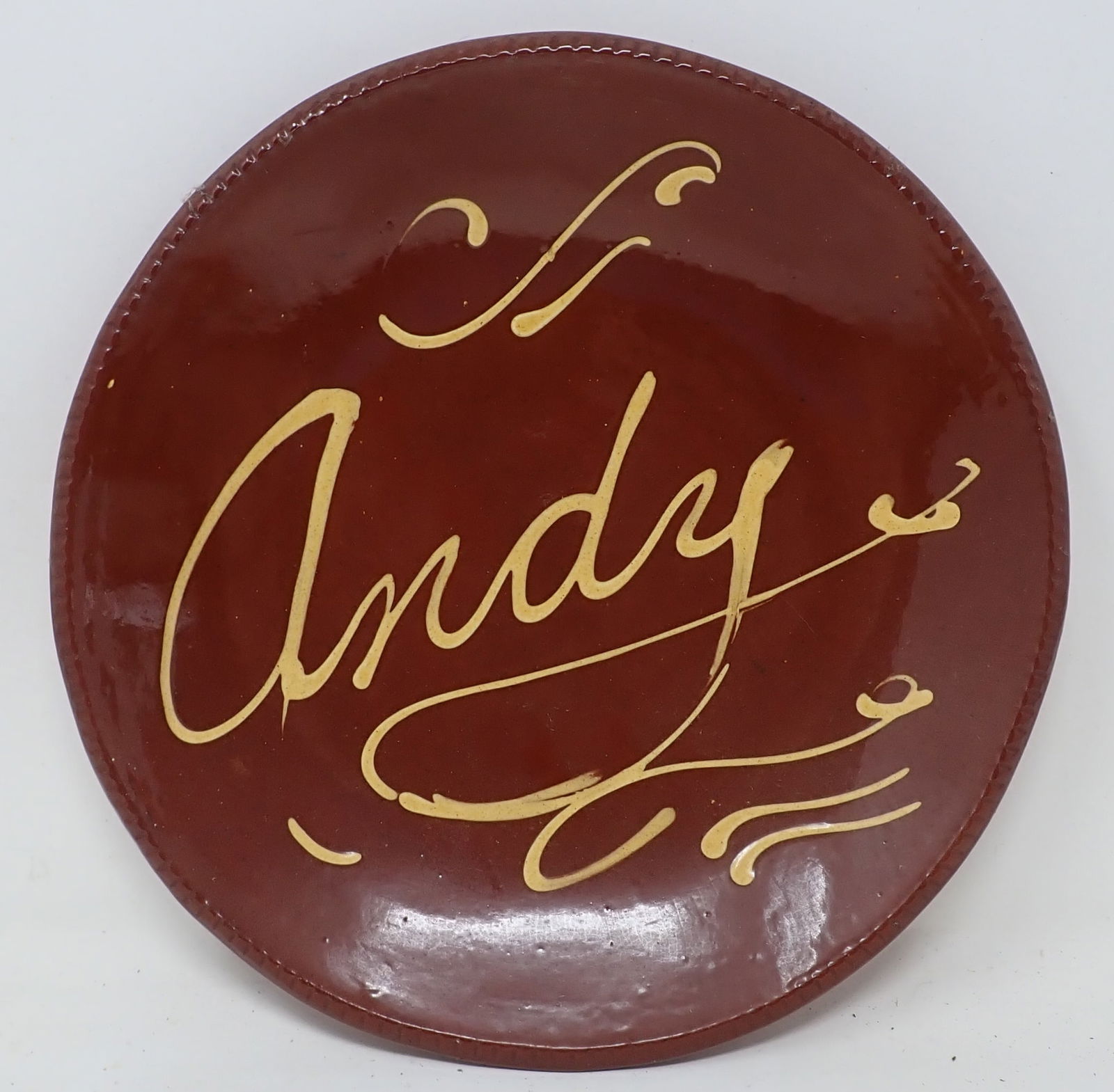 1985 Oxford Earthenware Redware Plate (1 of 3)