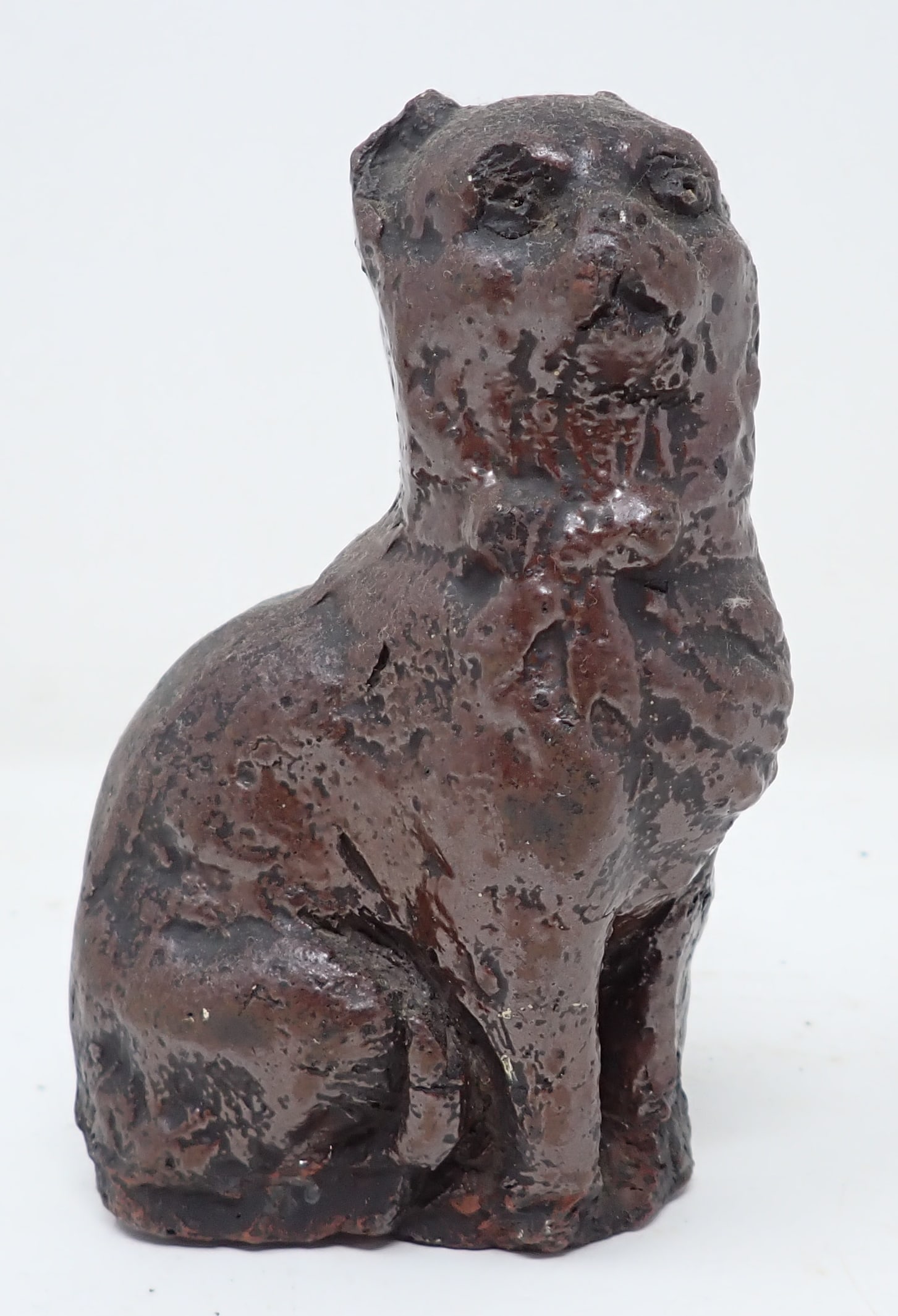 Redware Cat: Approx 5 1/4" tall.