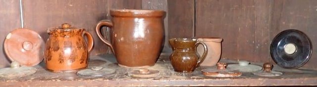 Chipped Cracked and Broken Redware: Largest is approx 6 3/4" in diameter and 7 1/4" tall. NO SHIPPING
