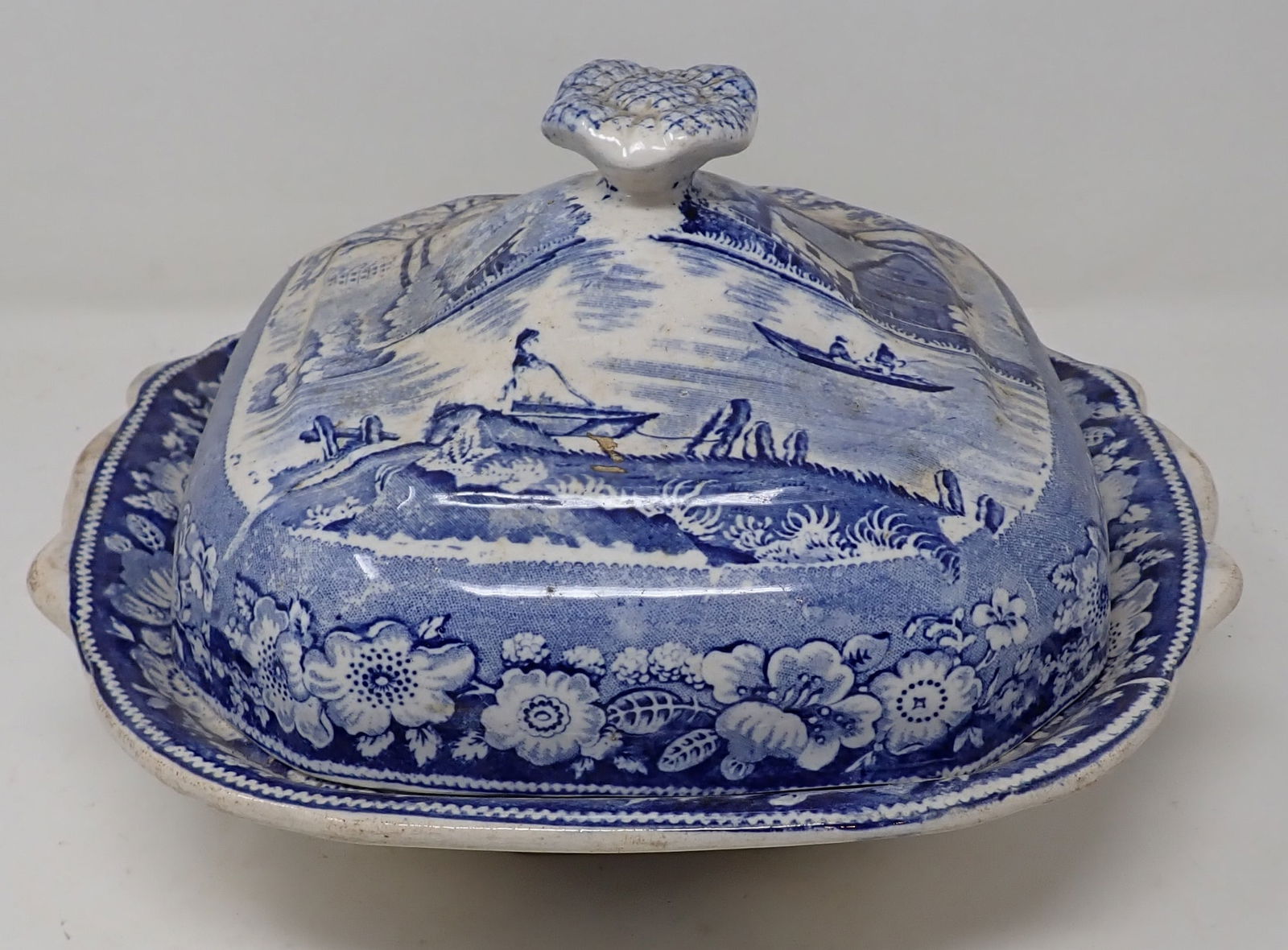 Transferware Vegetable Dish (1 of 5)
