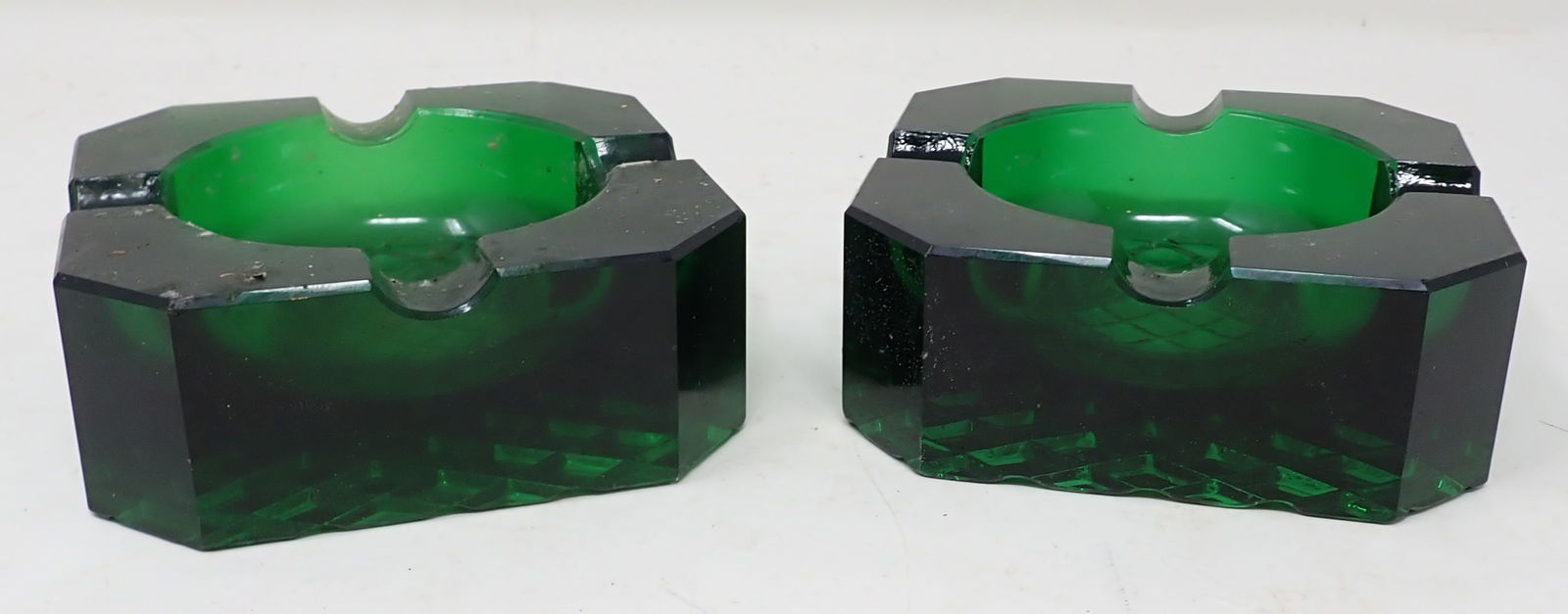 Pair of Glass Ashtrays (1 of 3)