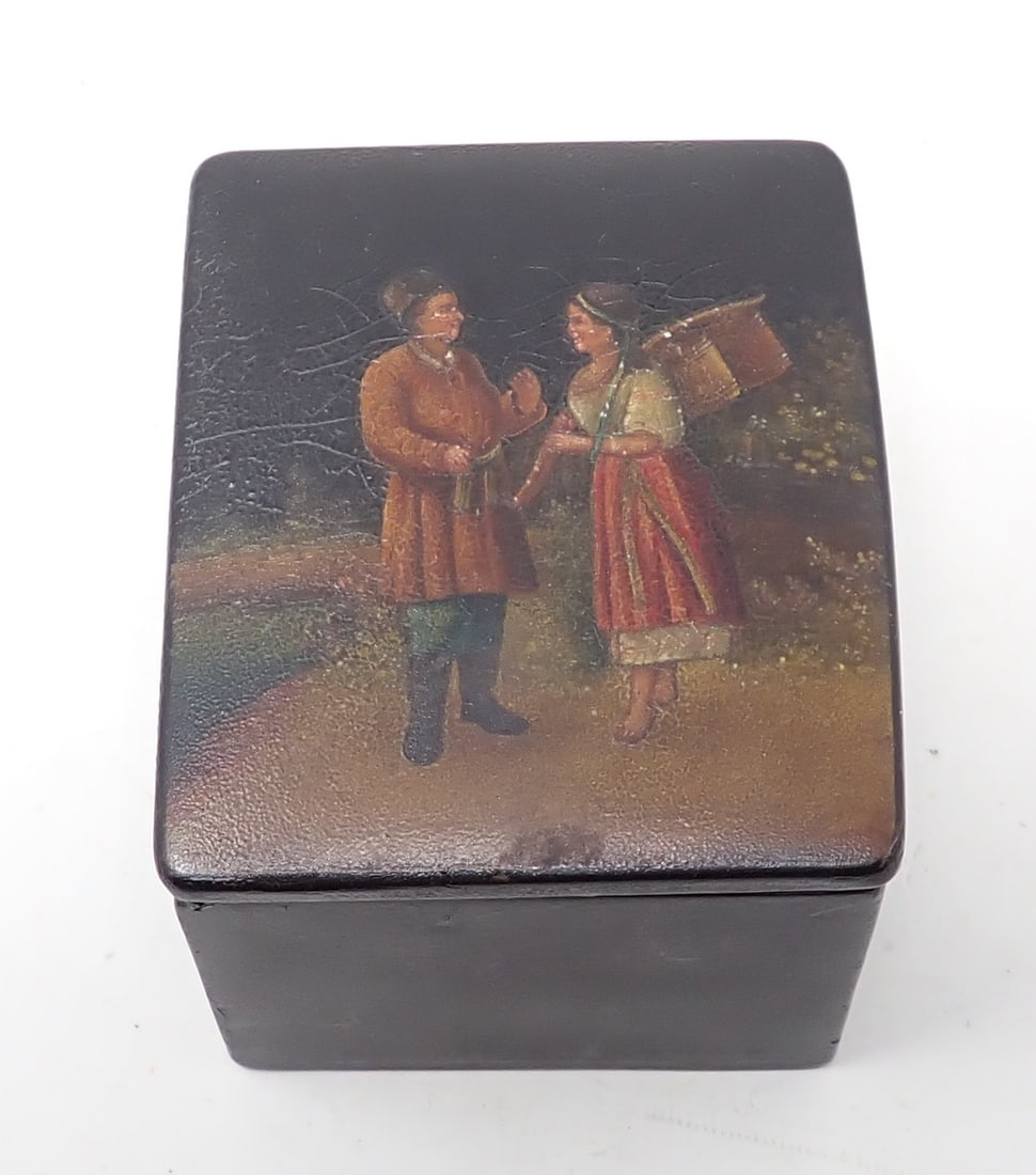 Paint Decorated Trinket Box (1 of 4)