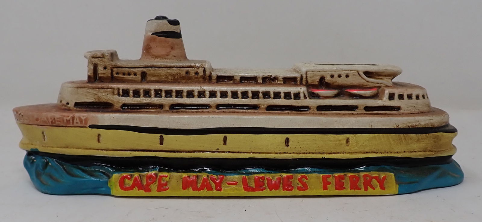 Cape May Lewes Ferry Ceramic Bank (1 of 3)