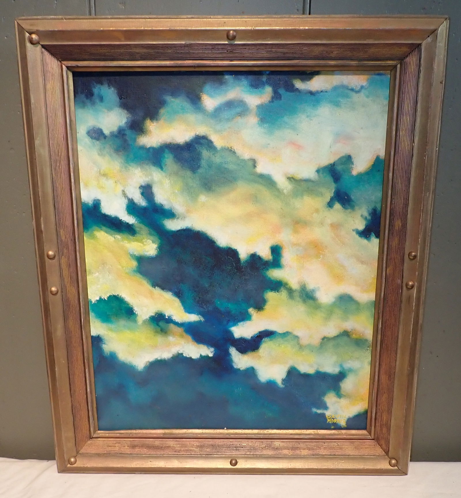 1965 Gavin Morris Abstract Oil on Board Painting (1 of 3)