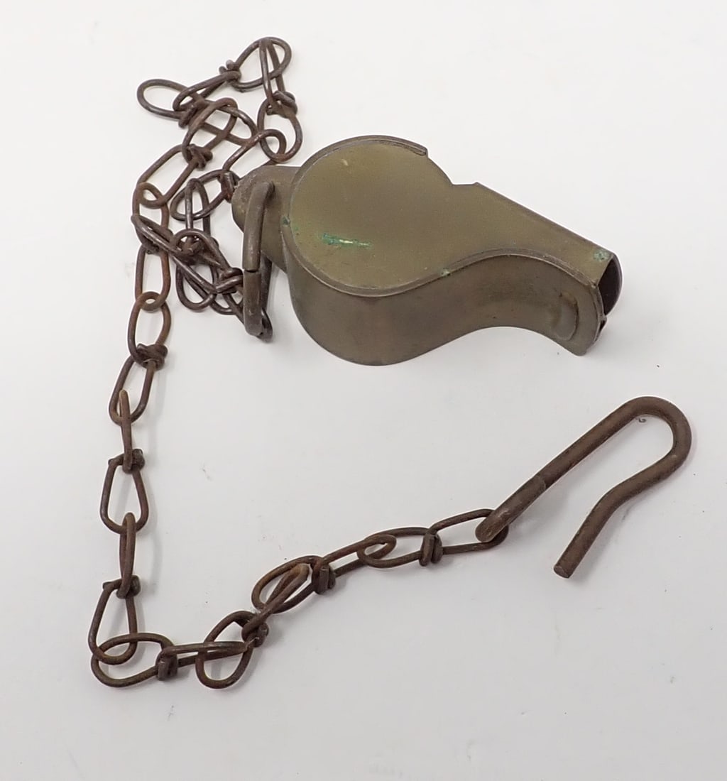 U.S Army Solid Brass Regulation Whistle (1 of 3)