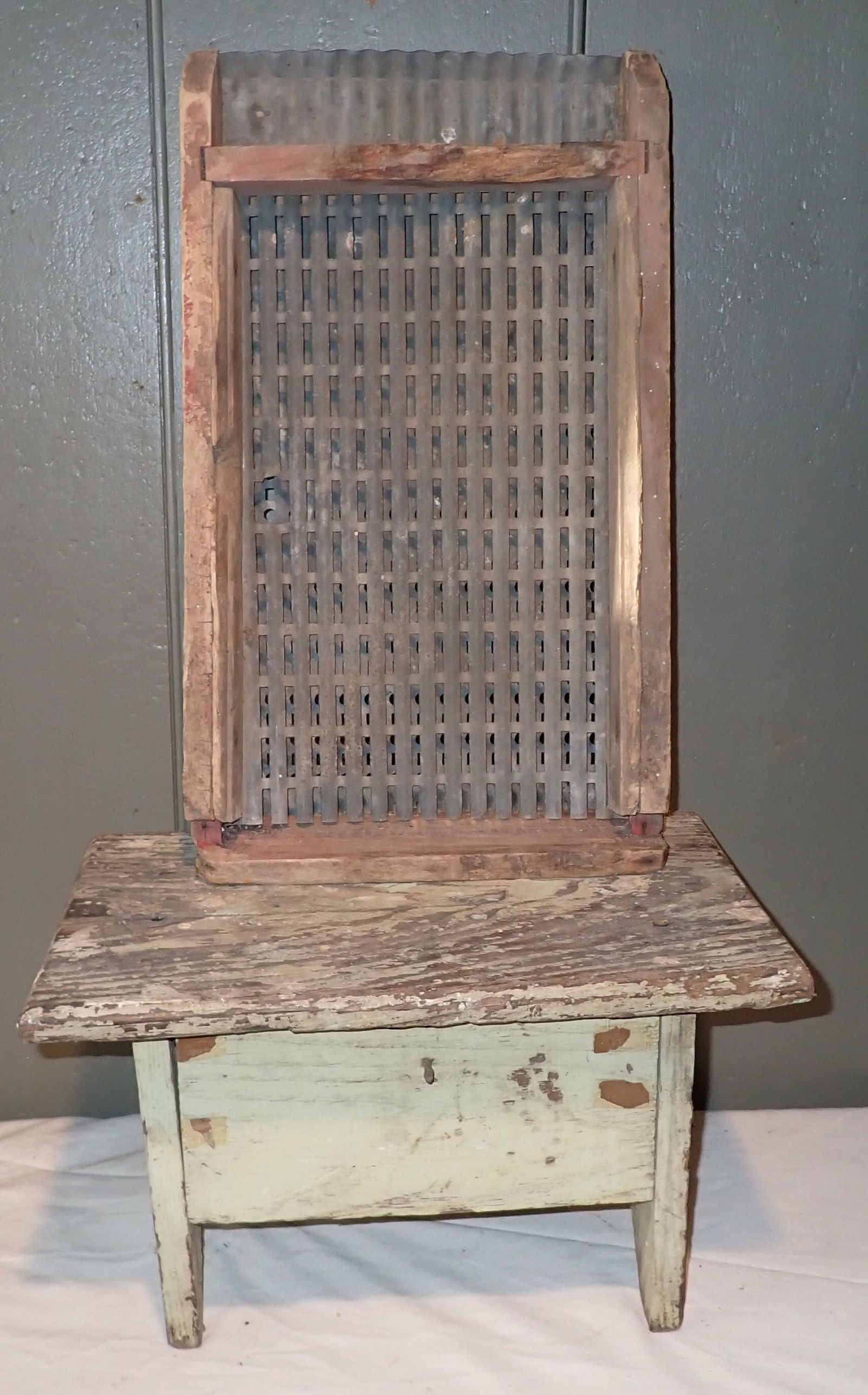 Foot Stool & Primitive Grater (1 of 6)