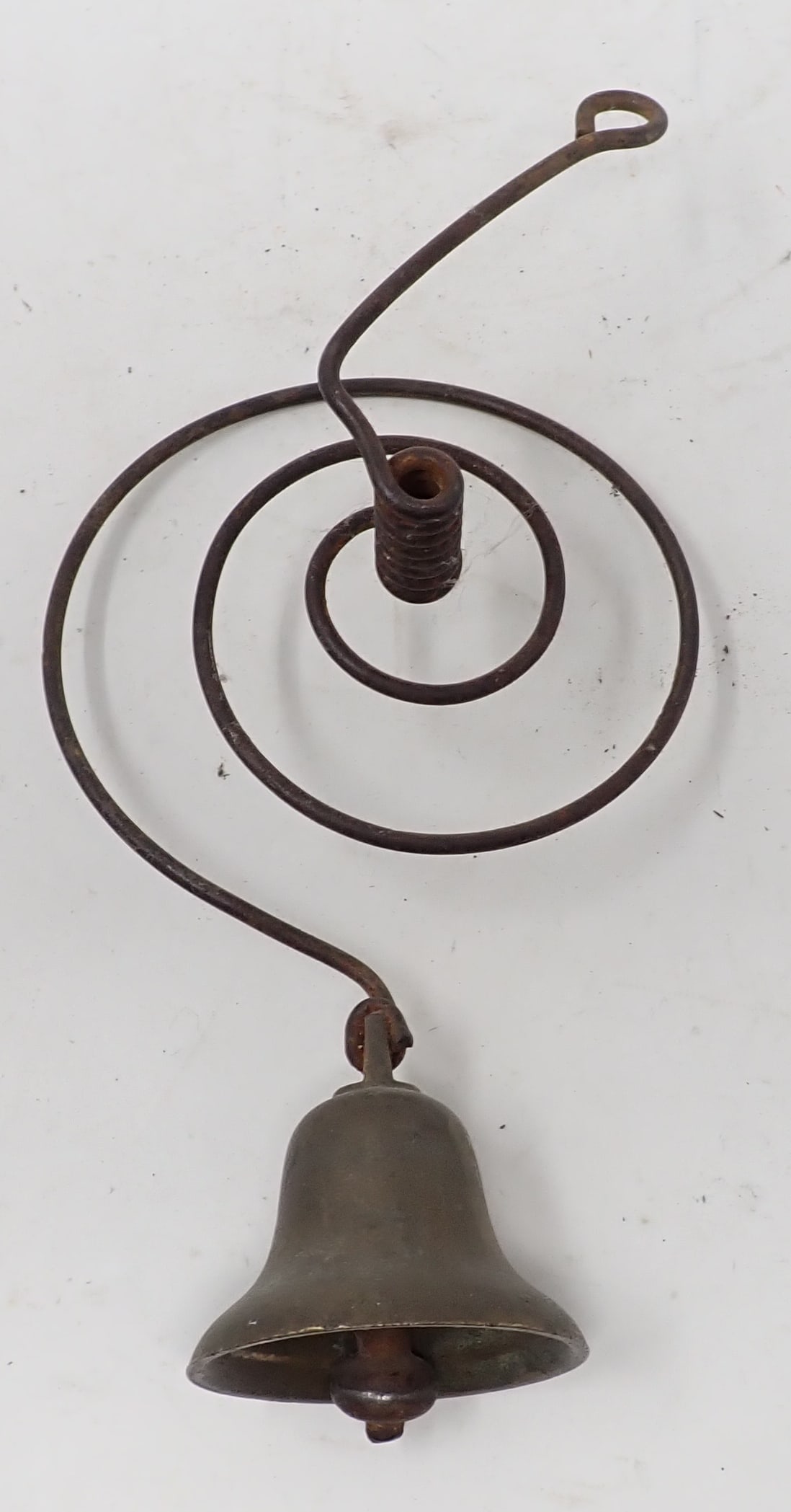 Brass Doorbell: Brass bell is approx 2 1/2" in diameter. Total length is approx 8 1/4"