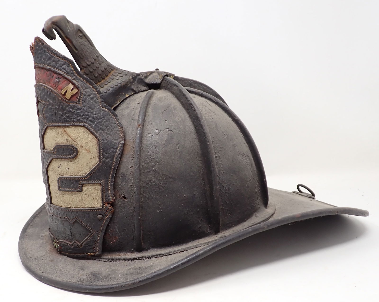 Leather Fire Helmet Department 12 (1 of 11)