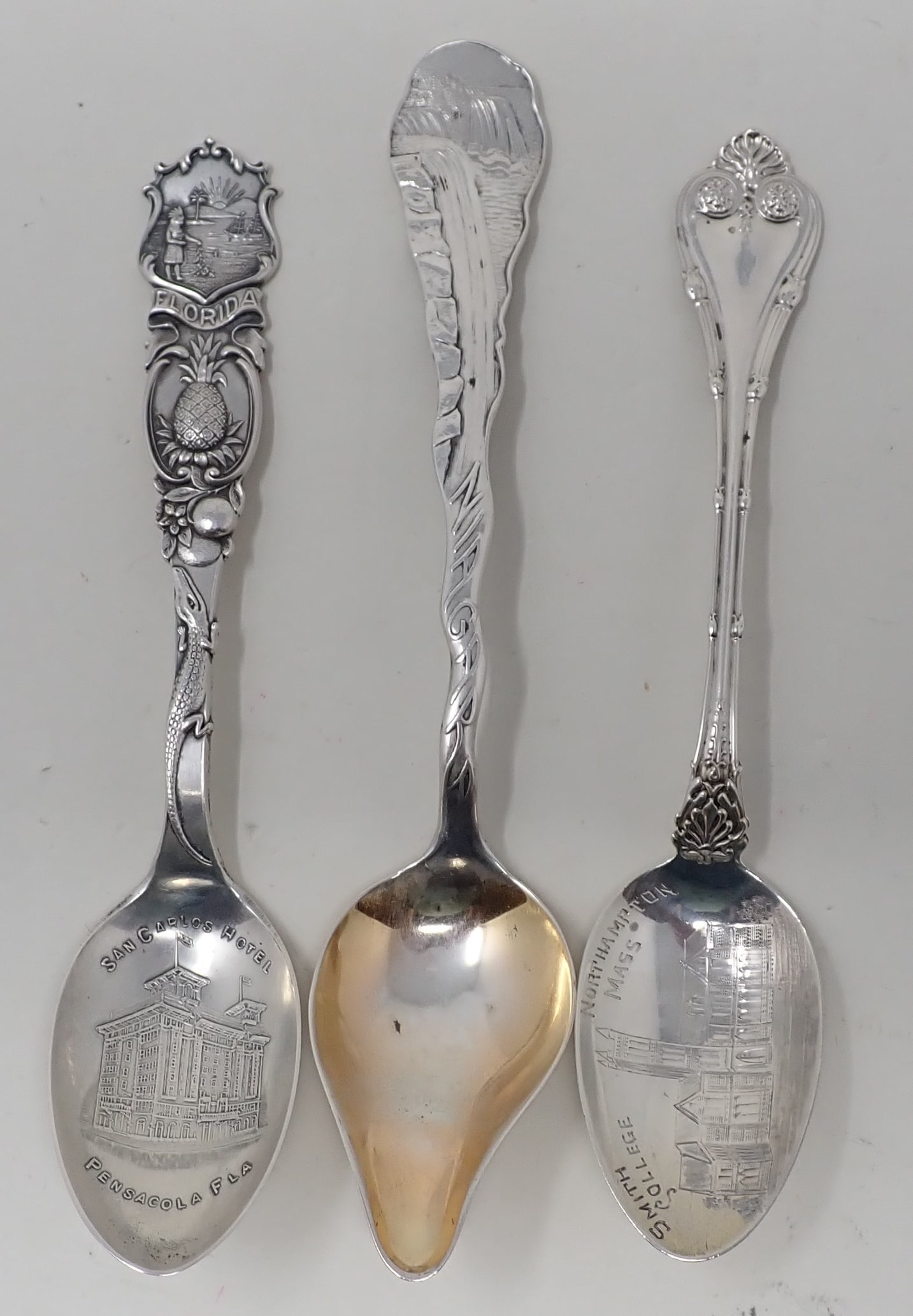 3 Sterling Silver Souvenir Spoons inc Smith College (1 of 6)