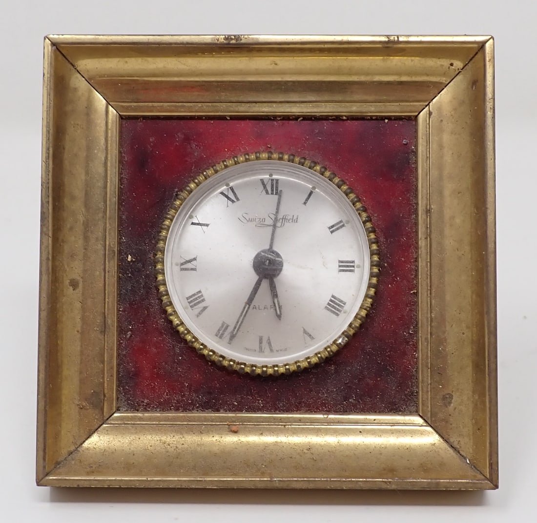 Brass Swiza Sheffield Alarm Clock (1 of 5)