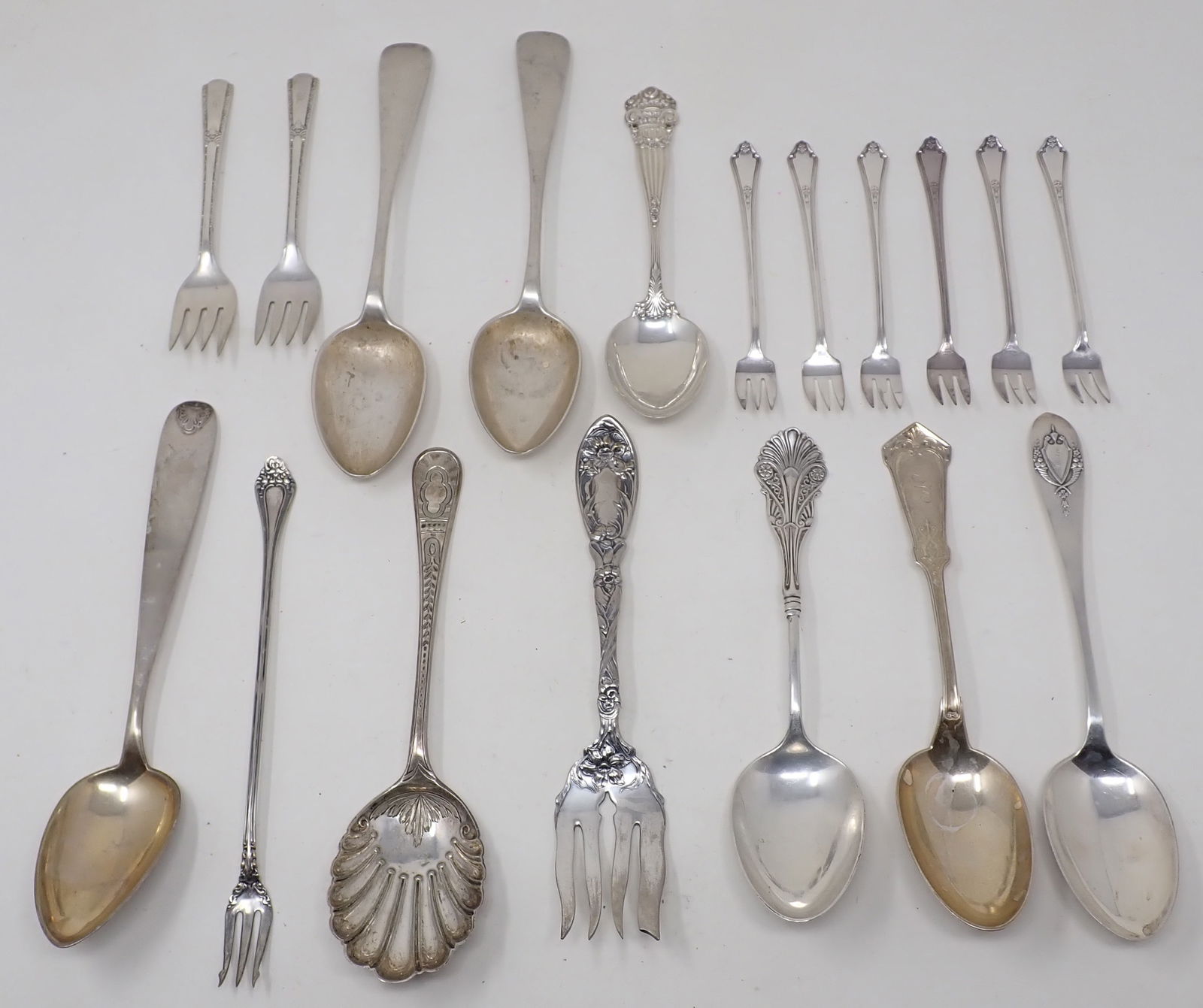 Sterling Silver Serving Forks Spoons & Misc (1 of 5)