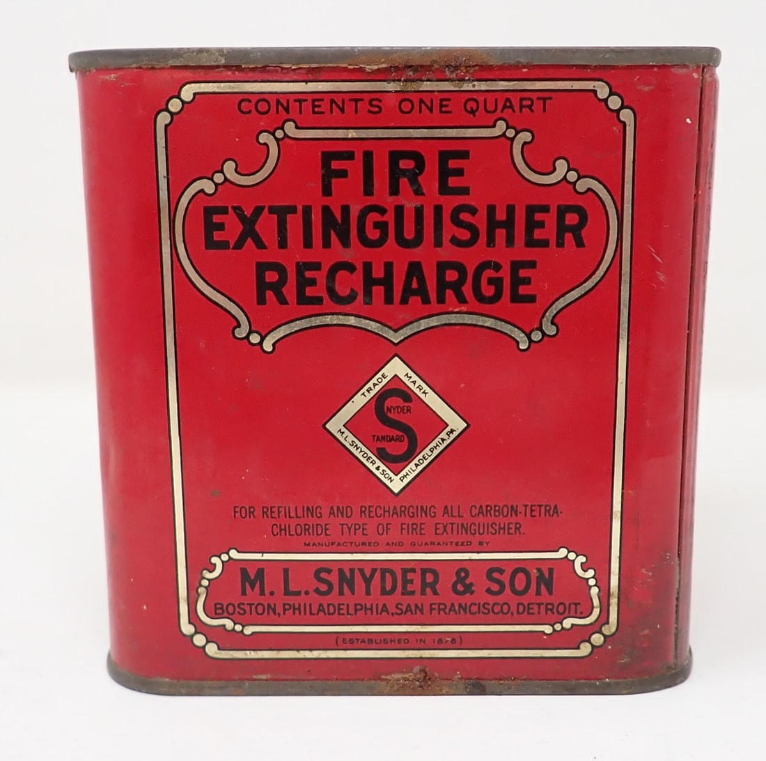 M.L Snyder Fire Extinguisher Recharge Tin (1 of 6)