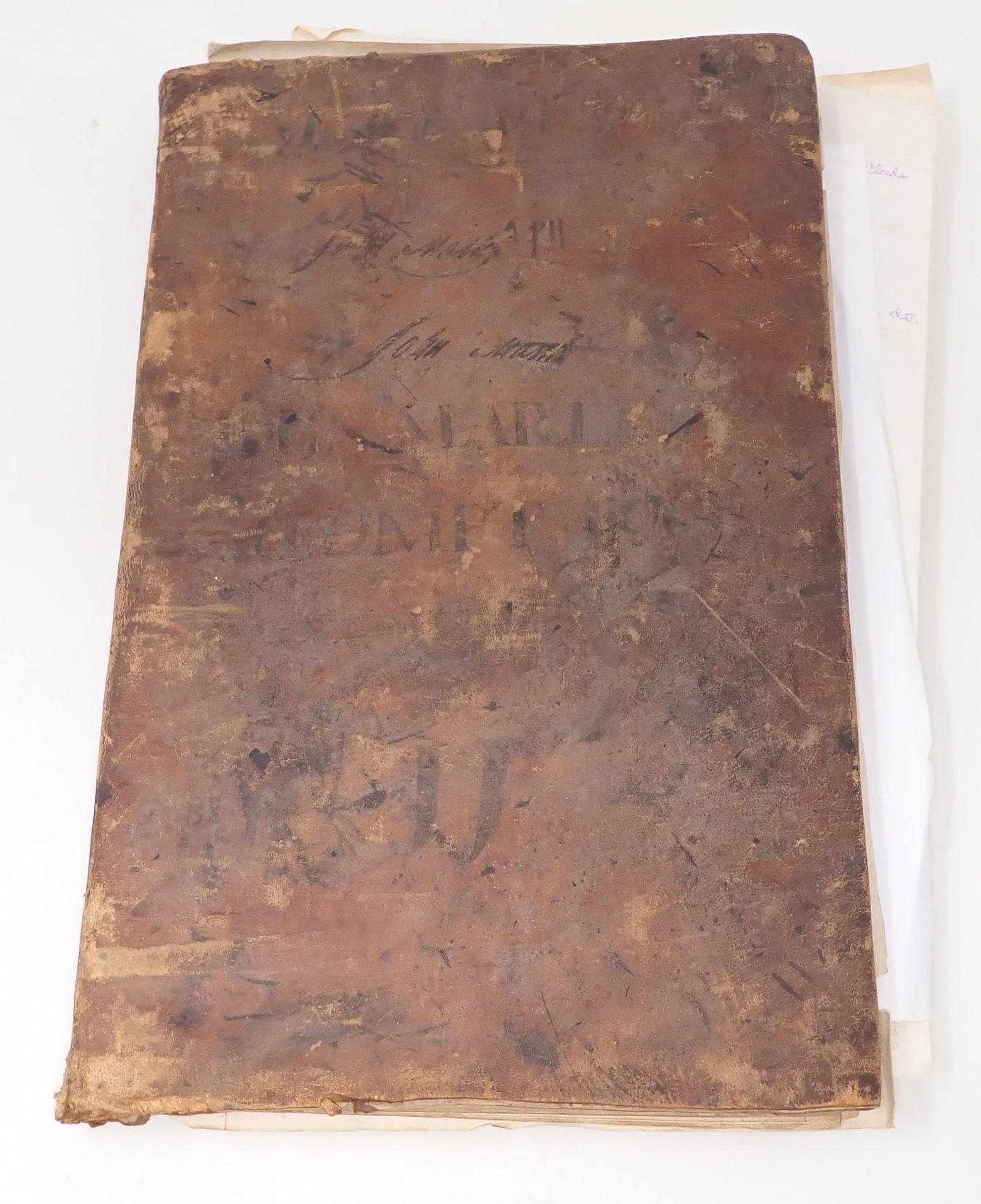 1700's & 1800's Leather Ledger Book (1 of 19)