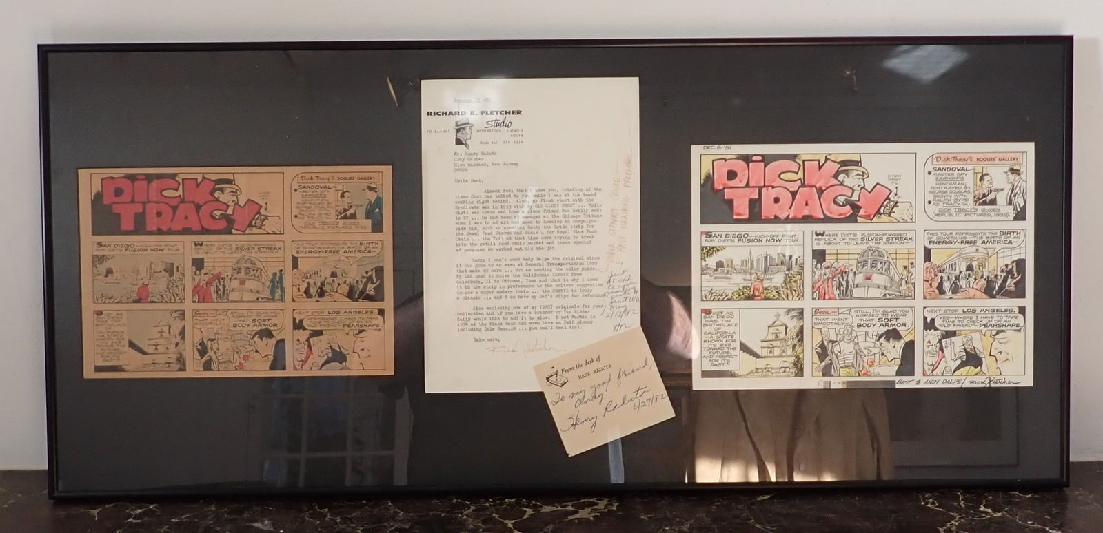 Dick Tracy Rick Fletcher Autographed Original Comic (1 of 19)