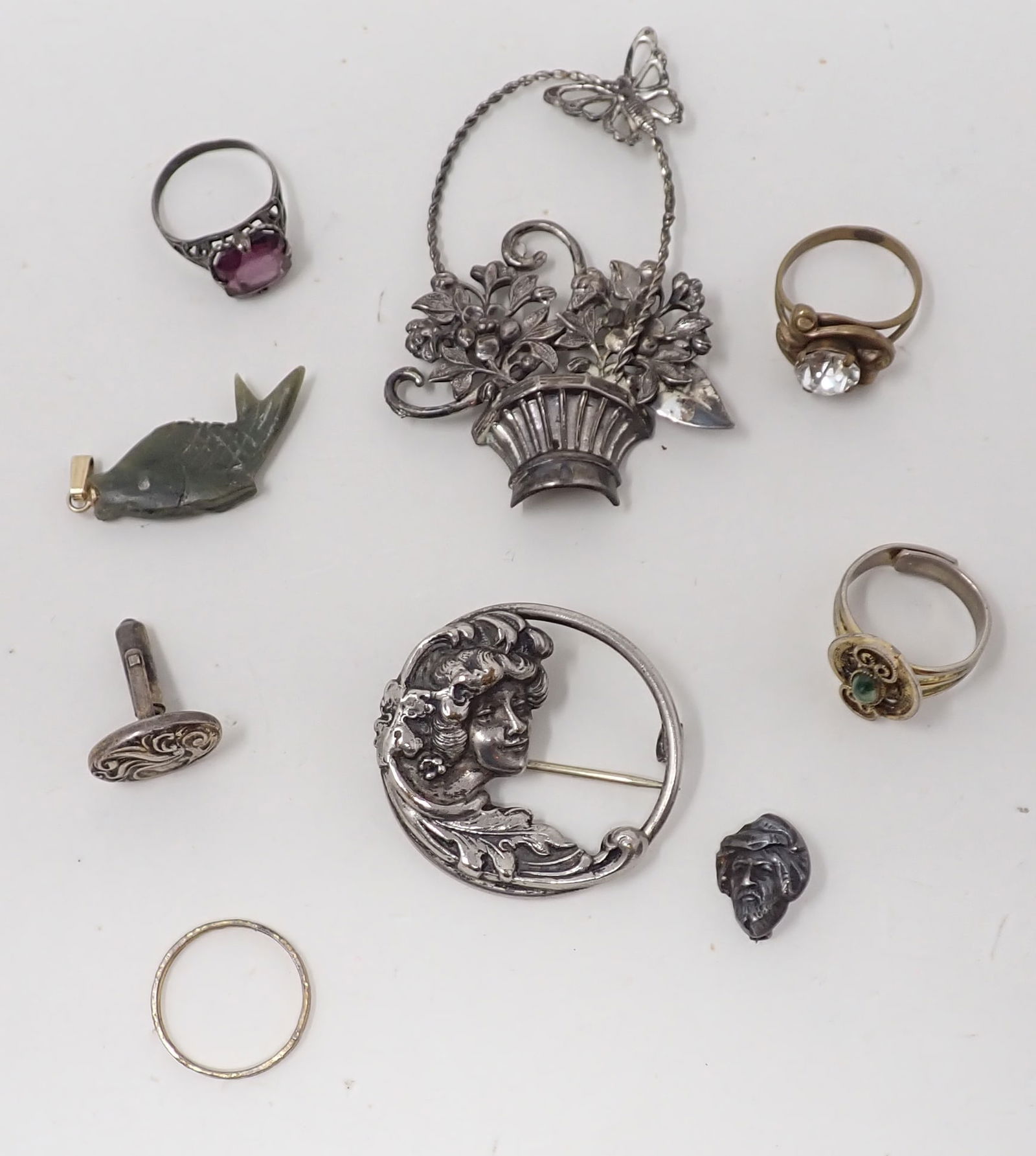 Misc Jewelry incl Sterling Silver Lang Brooch (1 of 6)