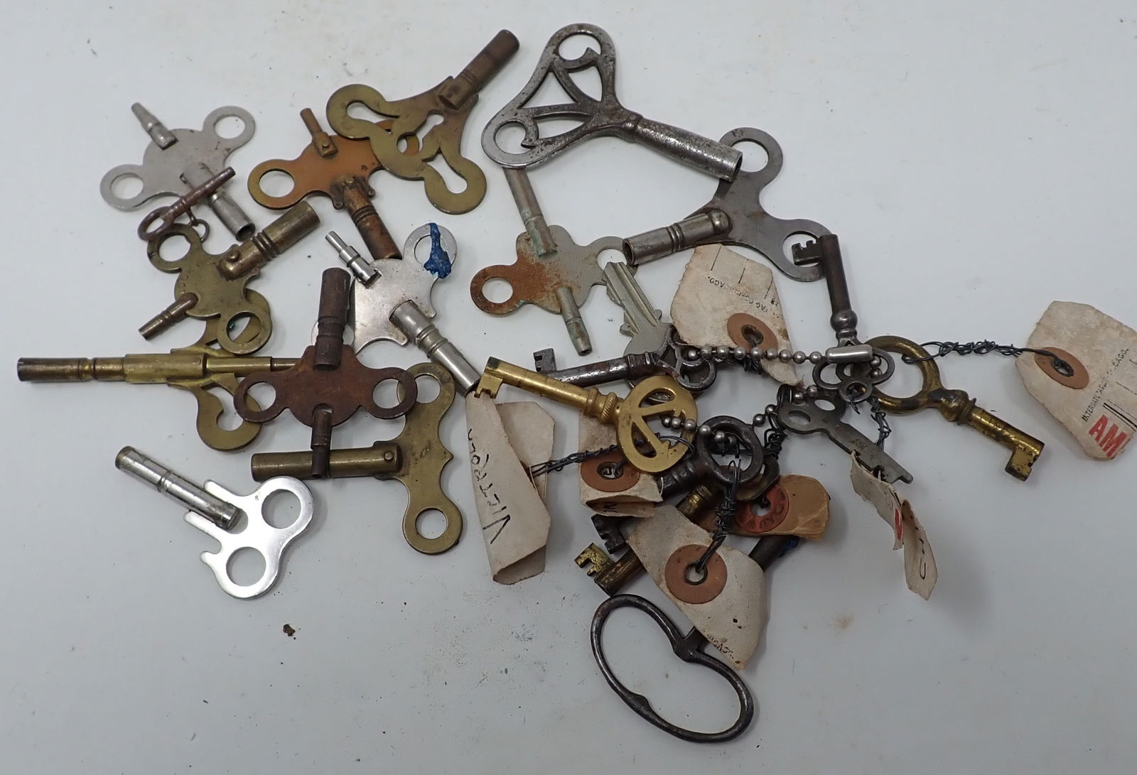 Clock Skeleton & Misc Keys incl Brass (1 of 4)