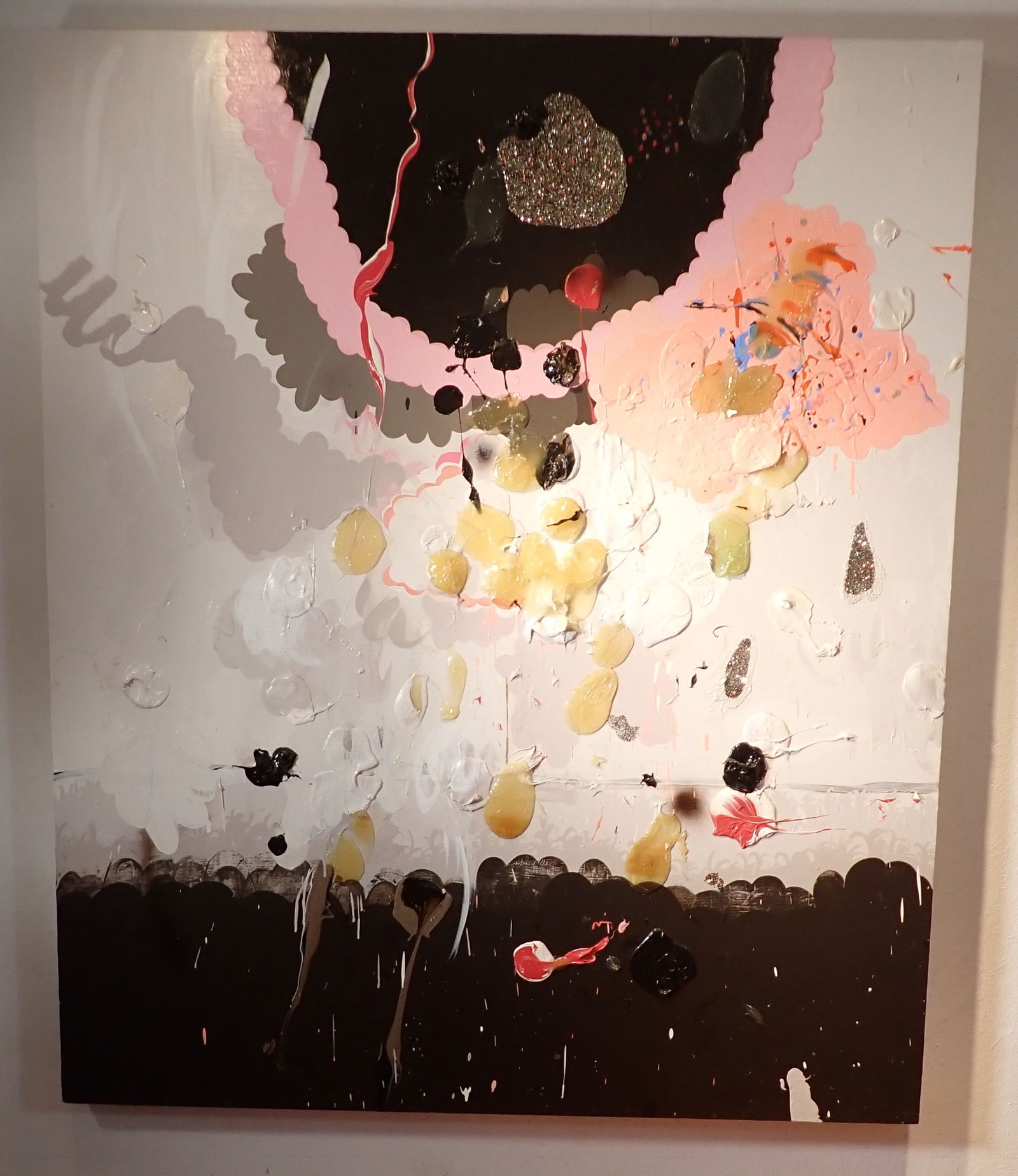 Huge Oil & Resin on Board Abstract Art (1 of 5)