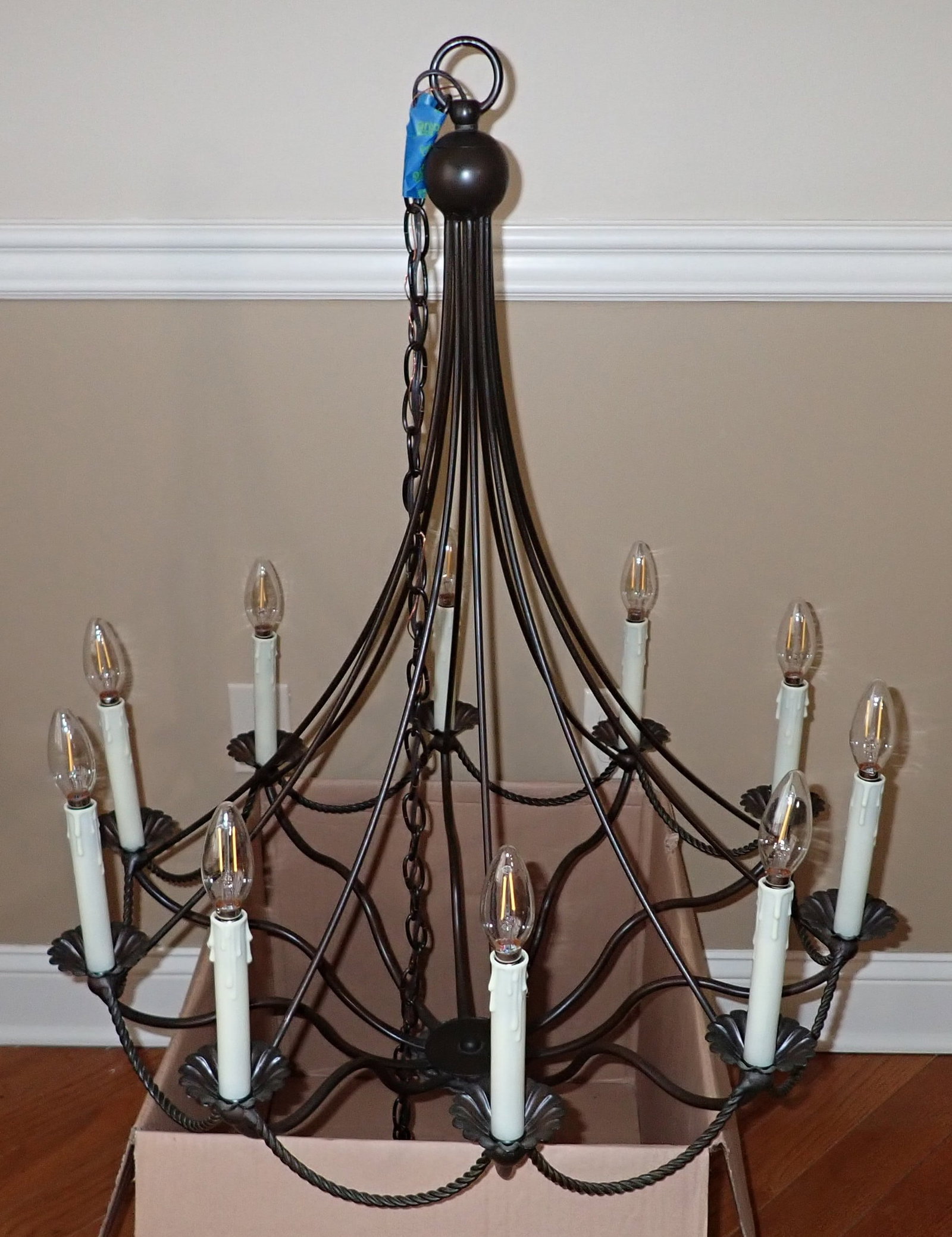 Toscana 10 Light Chandelier: No shipping